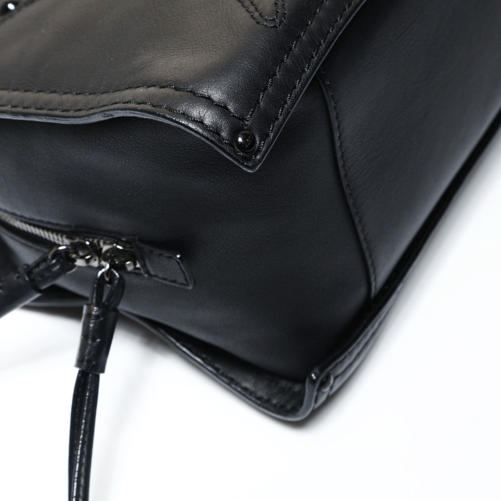 Loewe LOEWE Shopper Bag Handbag Logo Leather Anagram Tote Black Size ONE SIZE - 5 Thumbnail
