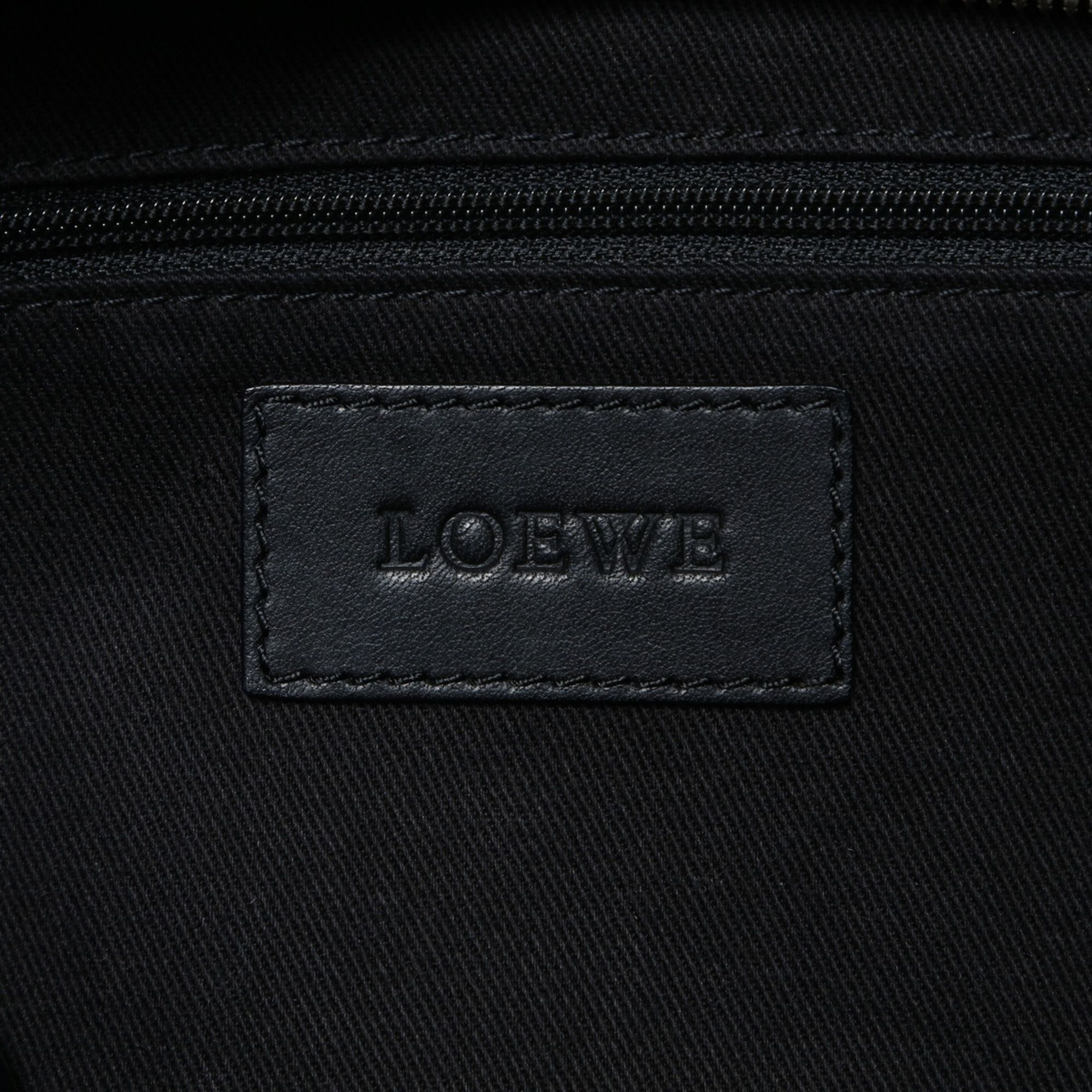 Loewe LOEWE Shopper Bag Handbag Logo Leather Anagram Tote Black Size ONE SIZE - 9 Thumbnail