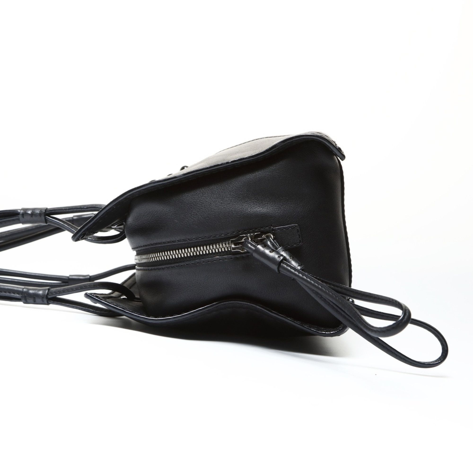 Loewe LOEWE Shopper Bag Handbag Logo Leather Anagram Tote Black Size ONE SIZE - 3 Thumbnail