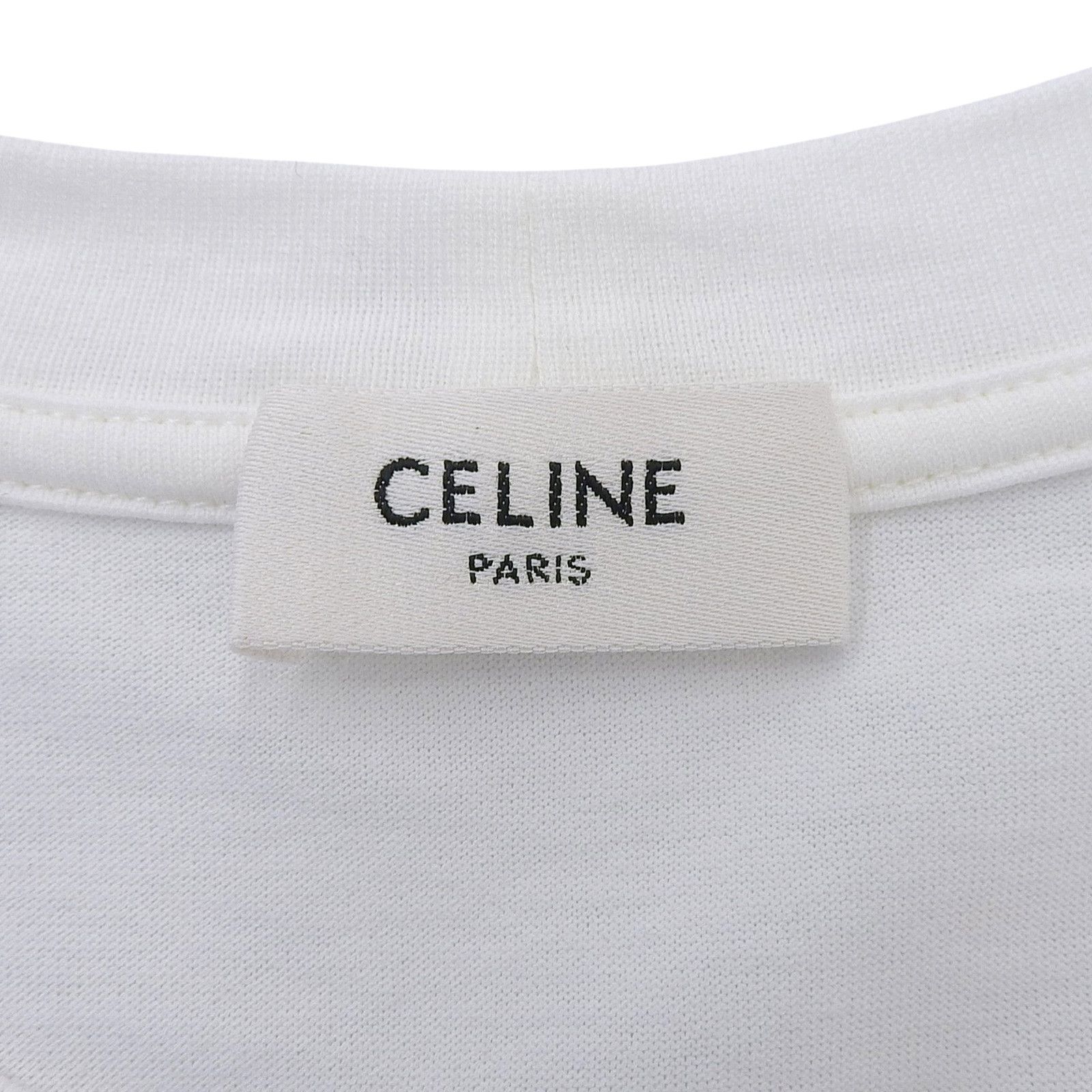 Celine Celine Celine Cotton Short Sleeve T Shirt Textile T-Shirts 2X60L671Q DUTY FREE for USA Size ONE SIZE - 6 Thumbnail