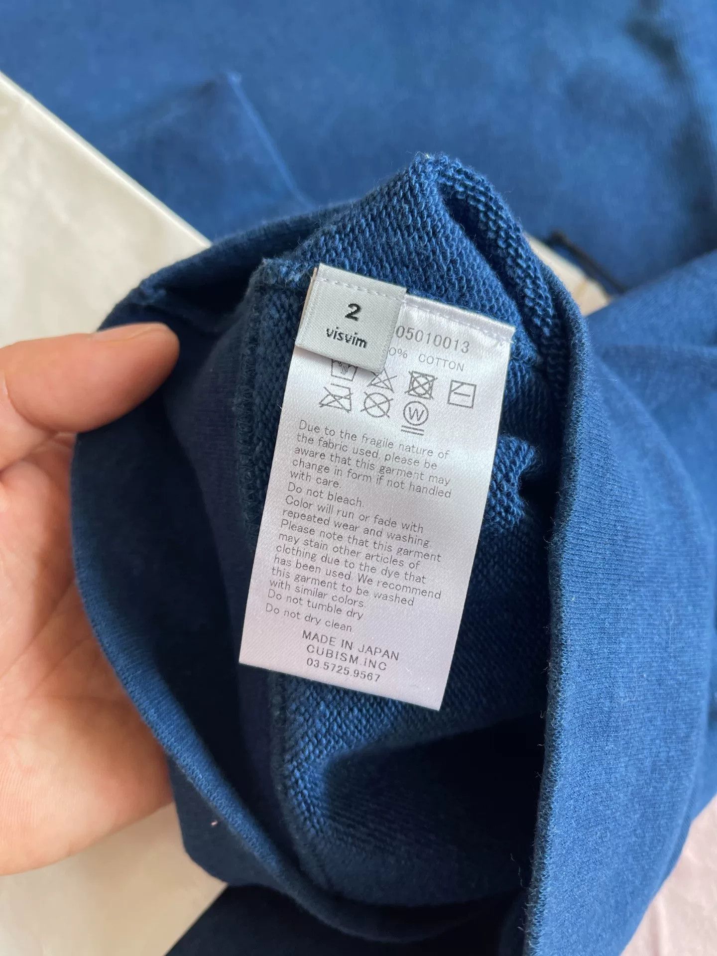 Visvim visvim jumbo indigo sweatshirt Size US M / EU 48-50 / 2 - 6 Thumbnail