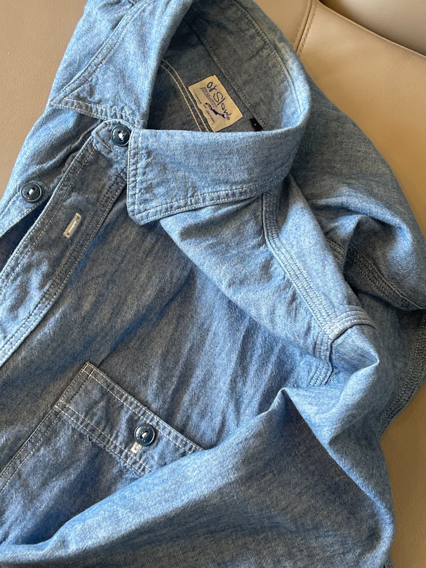 Orslow Orslow Chambray Denim Shirt Size US S / EU 44-46 / 1 - 5 Thumbnail