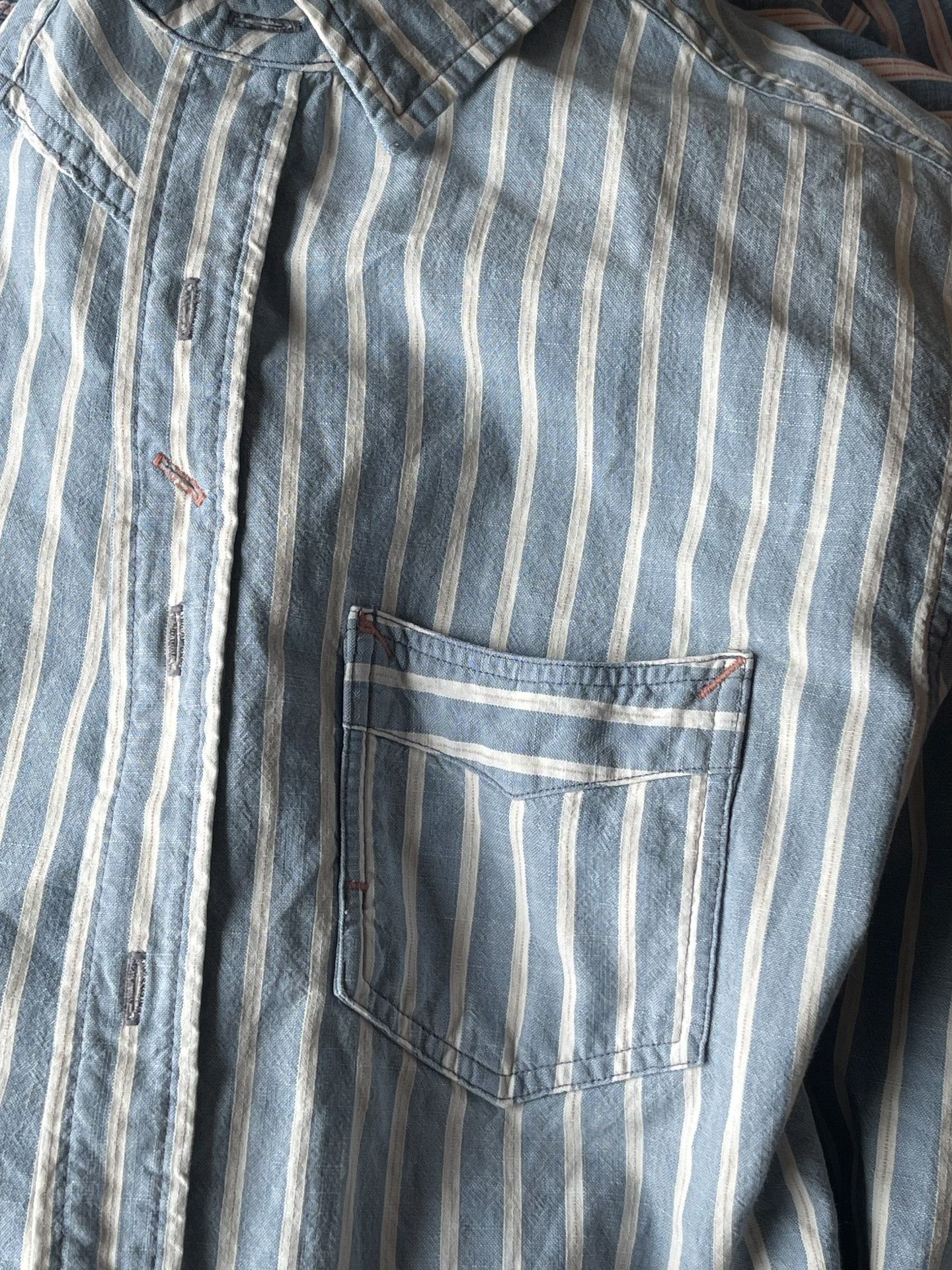 RRL Ralph Lauren RRL Double RL Western Striped Shirt Size US S / EU 44-46 / 1 - 9 Thumbnail