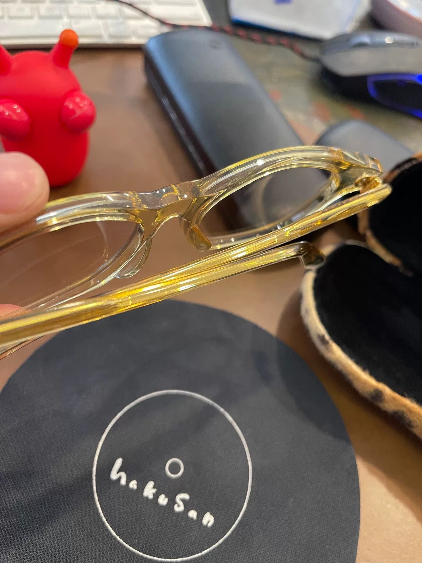 Hakusan Megane Baishan Hank 1975 Eyeglasses Size ONE SIZE - 7 Thumbnail