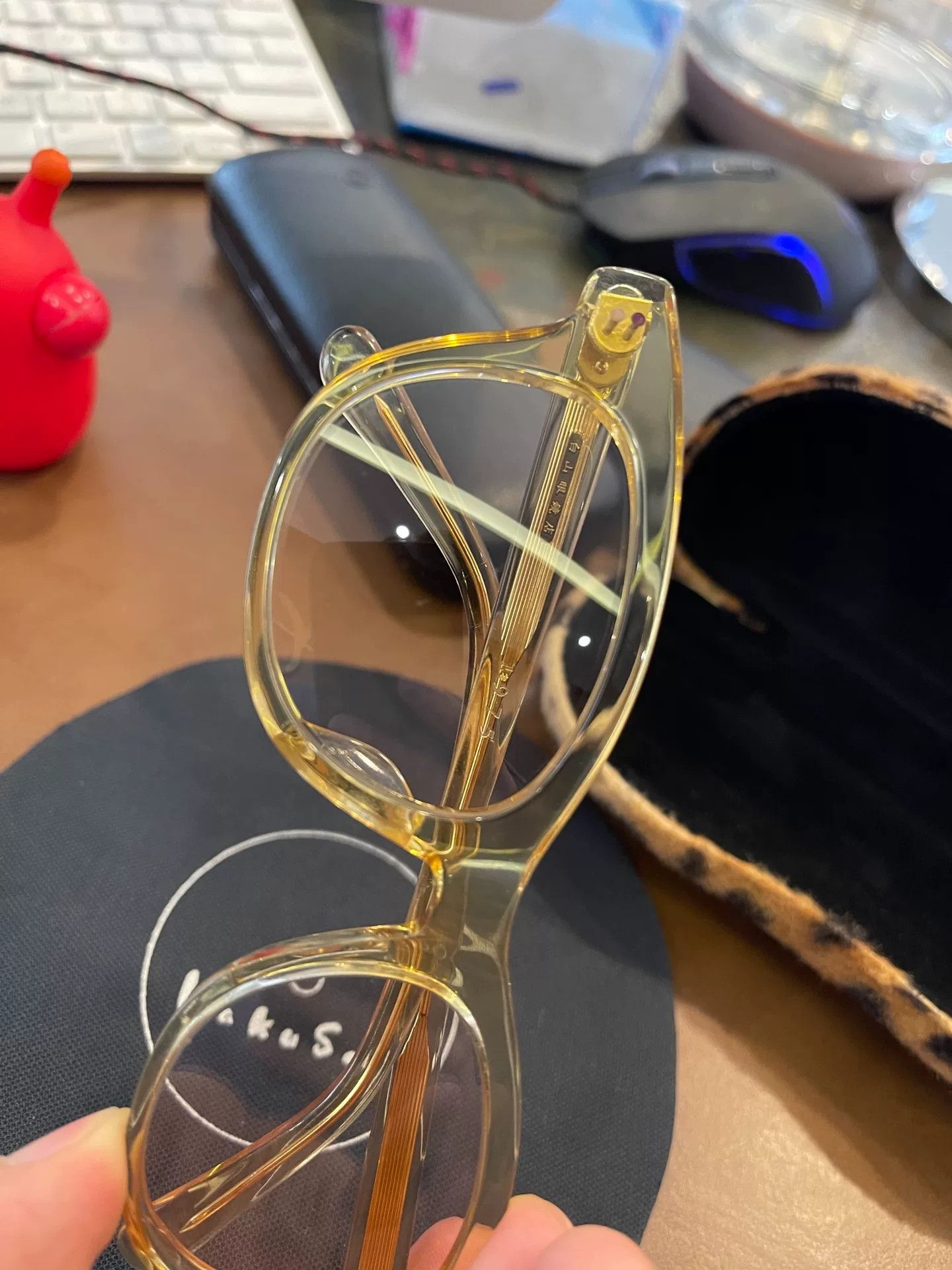 Hakusan Megane Baishan Hank 1975 Eyeglasses Size ONE SIZE - 3 Thumbnail