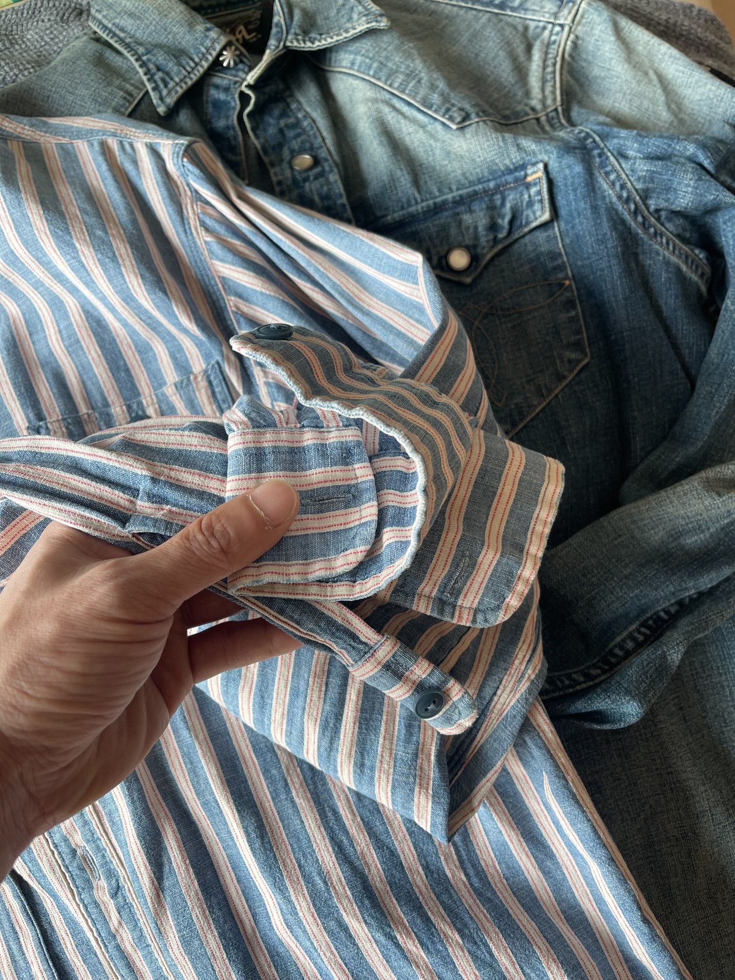 RRL Ralph Lauren RRL Double RL Western Stripe Shirt Size US S / EU 44-46 / 1 - 3 Thumbnail