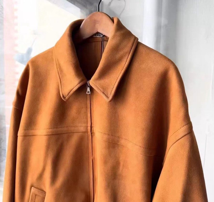 Auralee AURALEE 25SS Lamb Suede Zip Blouson Size US L / EU 52-54 / 3 - 6 Thumbnail