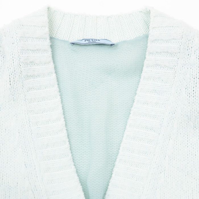 Prada Prada Prada Wool Cardigan Textile Tops DUTY FREE for USA Size ONE SIZE - 7 Thumbnail