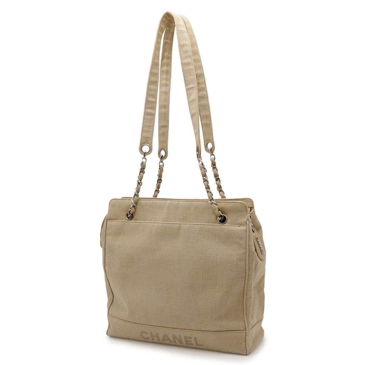 Chanel Chanel Chanel Linen Shoulder Bag Textile Shoulder Bag DUTY FREE for USA Size ONE SIZE - 2 Thumbnail