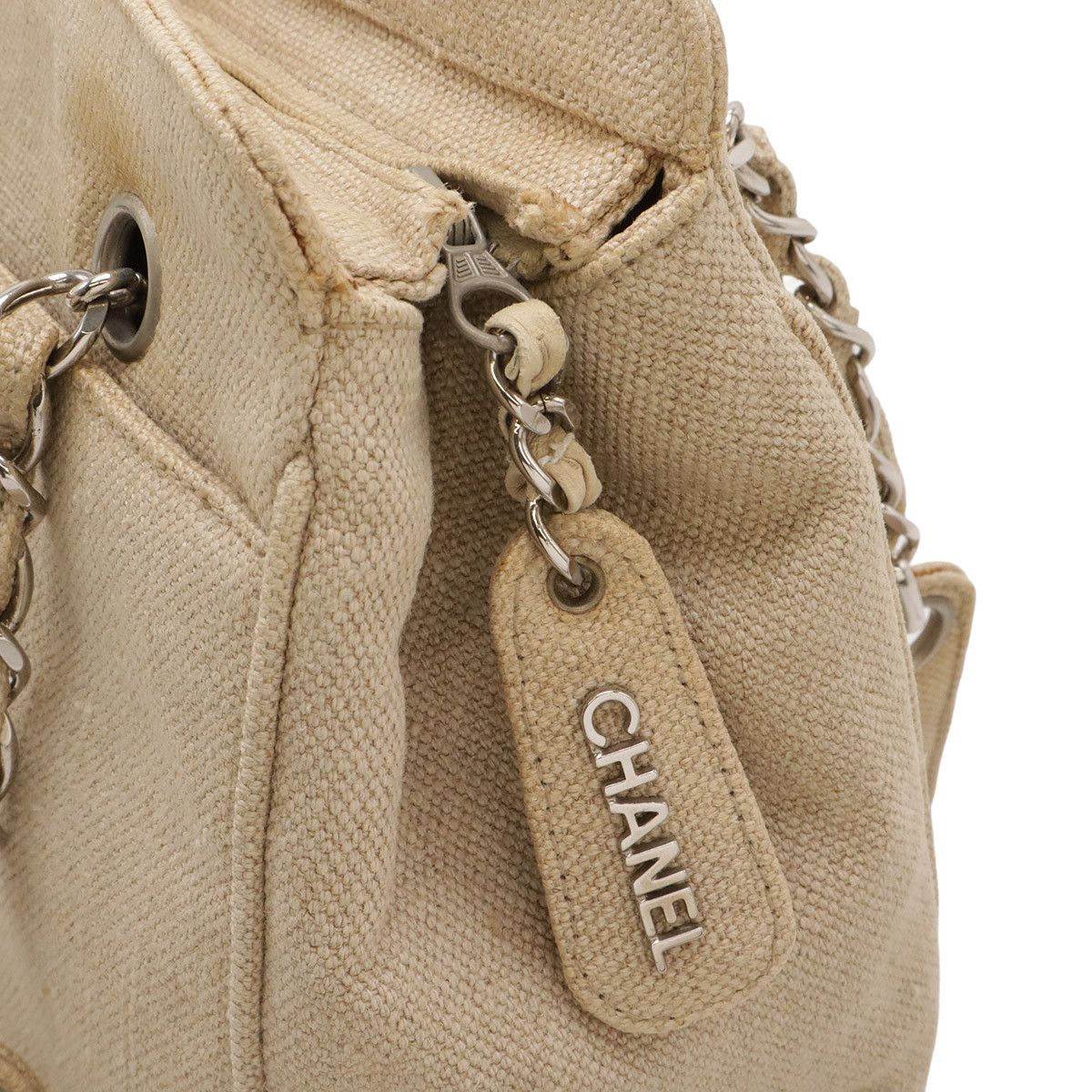 Chanel Chanel Chanel Linen Shoulder Bag Textile Shoulder Bag DUTY FREE for USA Size ONE SIZE - 4 Thumbnail