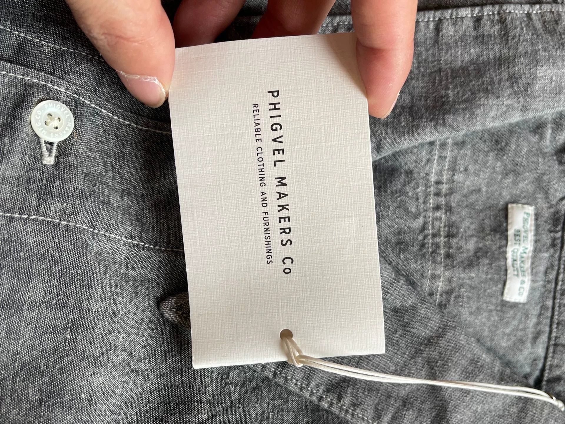 PHIGVEL MAKERS & Co. Phigvel Makers Chambray Workaday Shirt Size US L / EU 52-54 / 3 - 6 Thumbnail