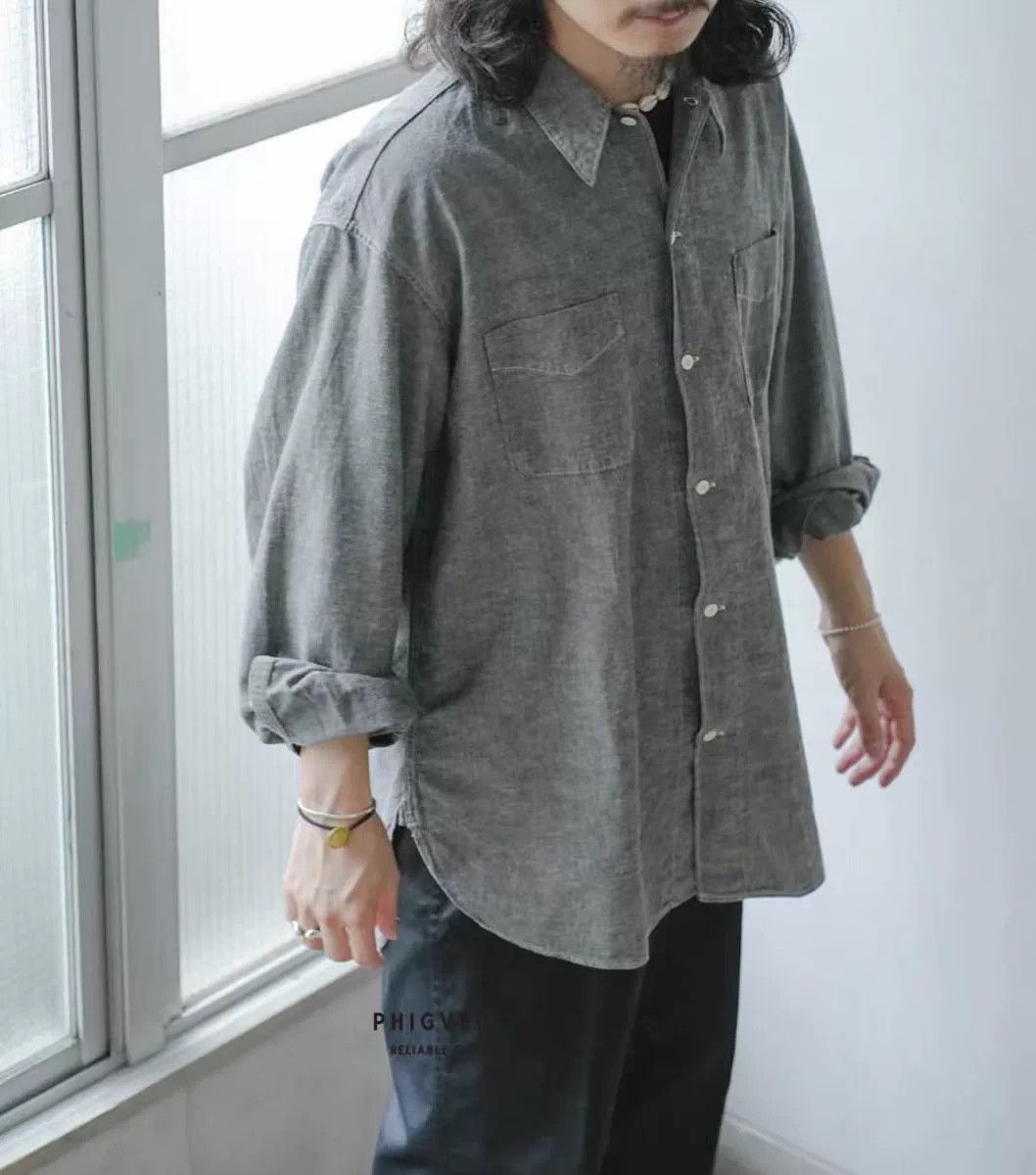 PHIGVEL MAKERS & Co. Phigvel Makers Chambray Workaday Shirt Size US L / EU 52-54 / 3 - 7 Thumbnail