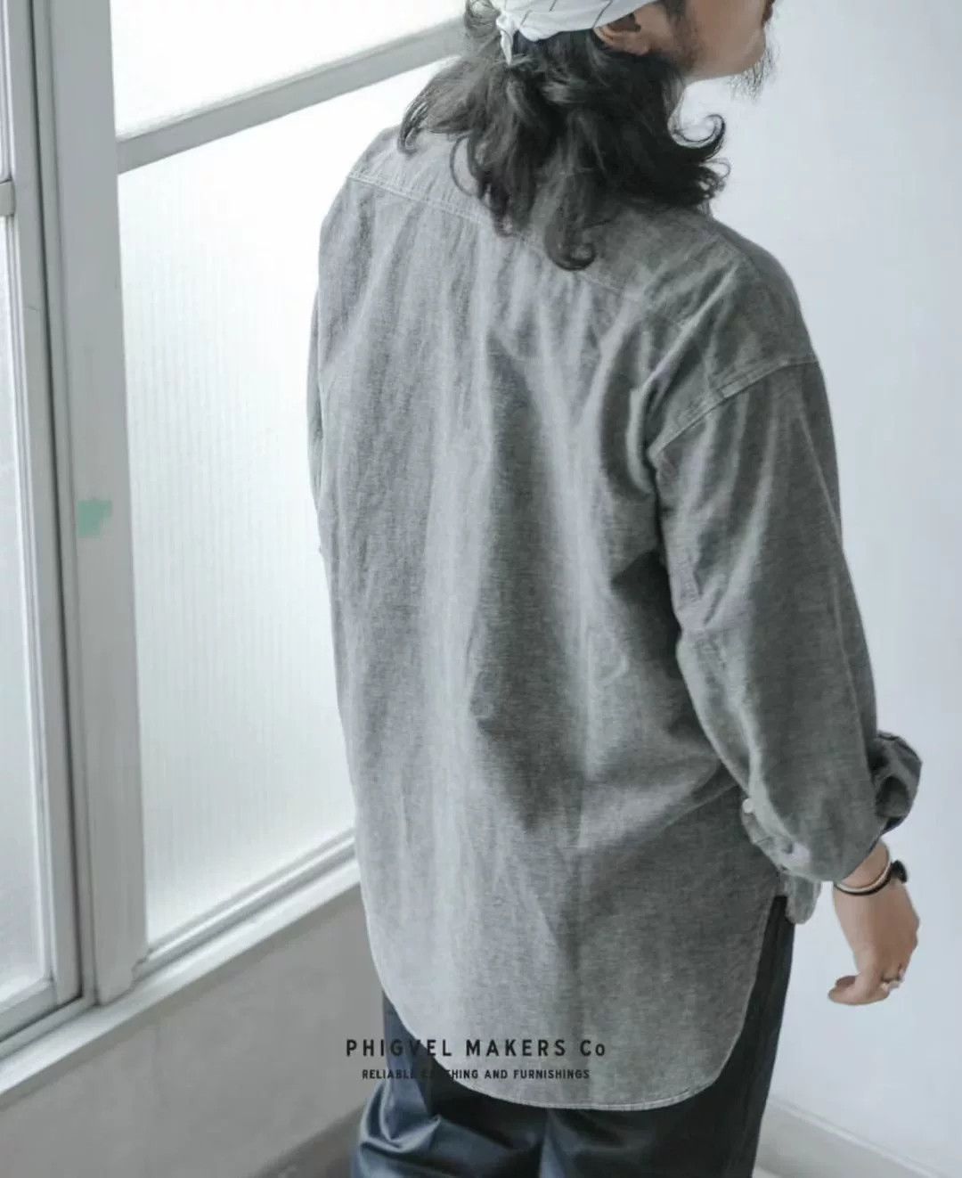PHIGVEL MAKERS & Co. Phigvel Makers Chambray Workaday Shirt Size US L / EU 52-54 / 3 - 8 Thumbnail