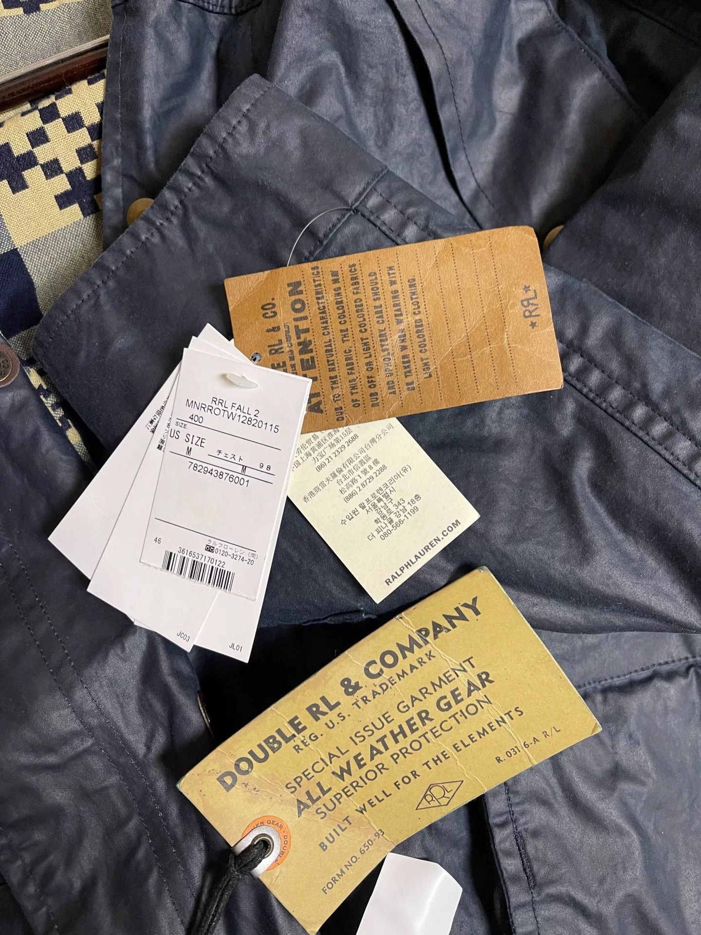 RRL Ralph Lauren RRL New Vintage Waxed Hooded Jacket Size US M / EU 48-50 / 2 - 3 Thumbnail