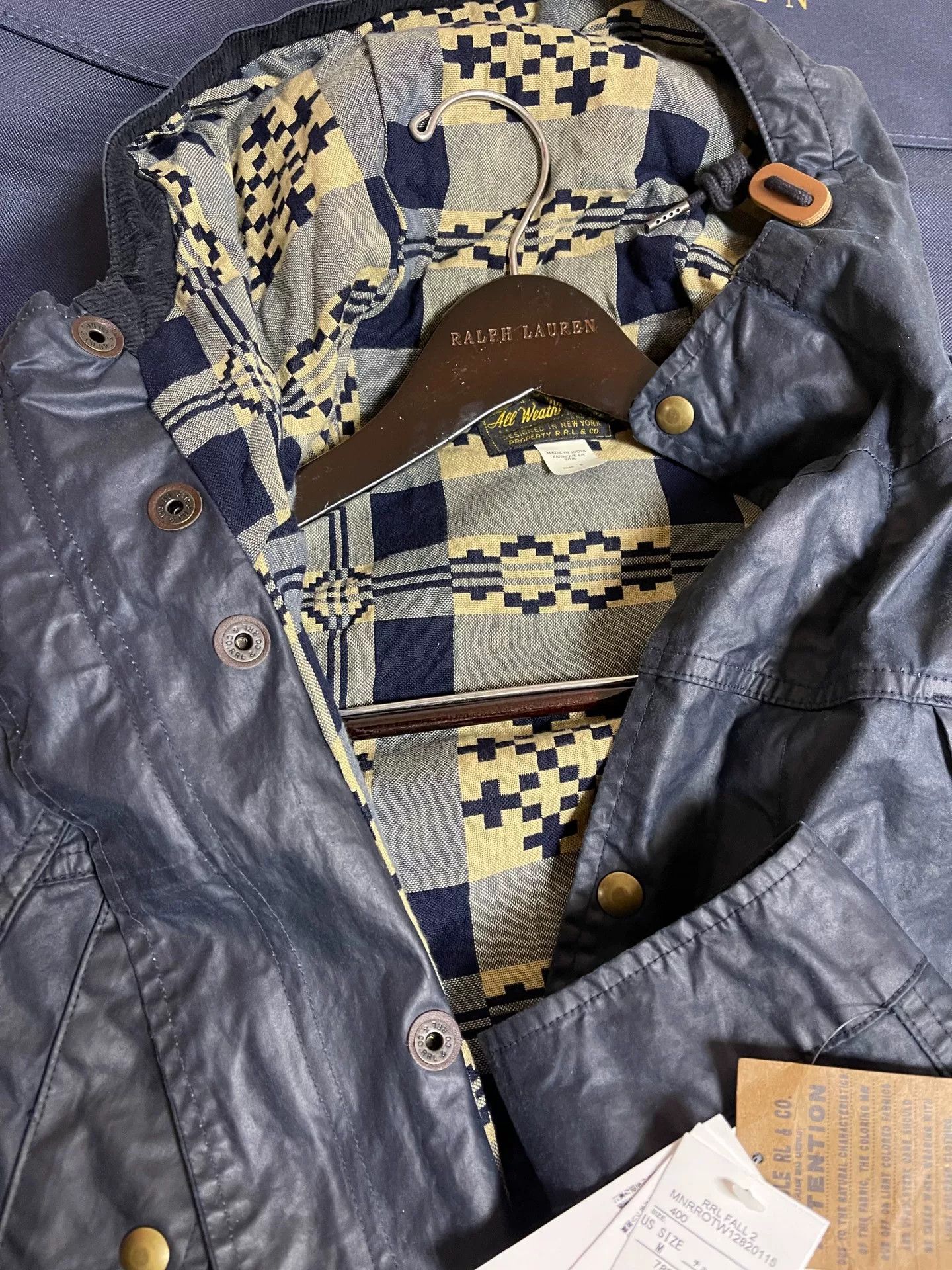 RRL Ralph Lauren RRL New Vintage Waxed Hooded Jacket Size US M / EU 48-50 / 2 - 4 Thumbnail