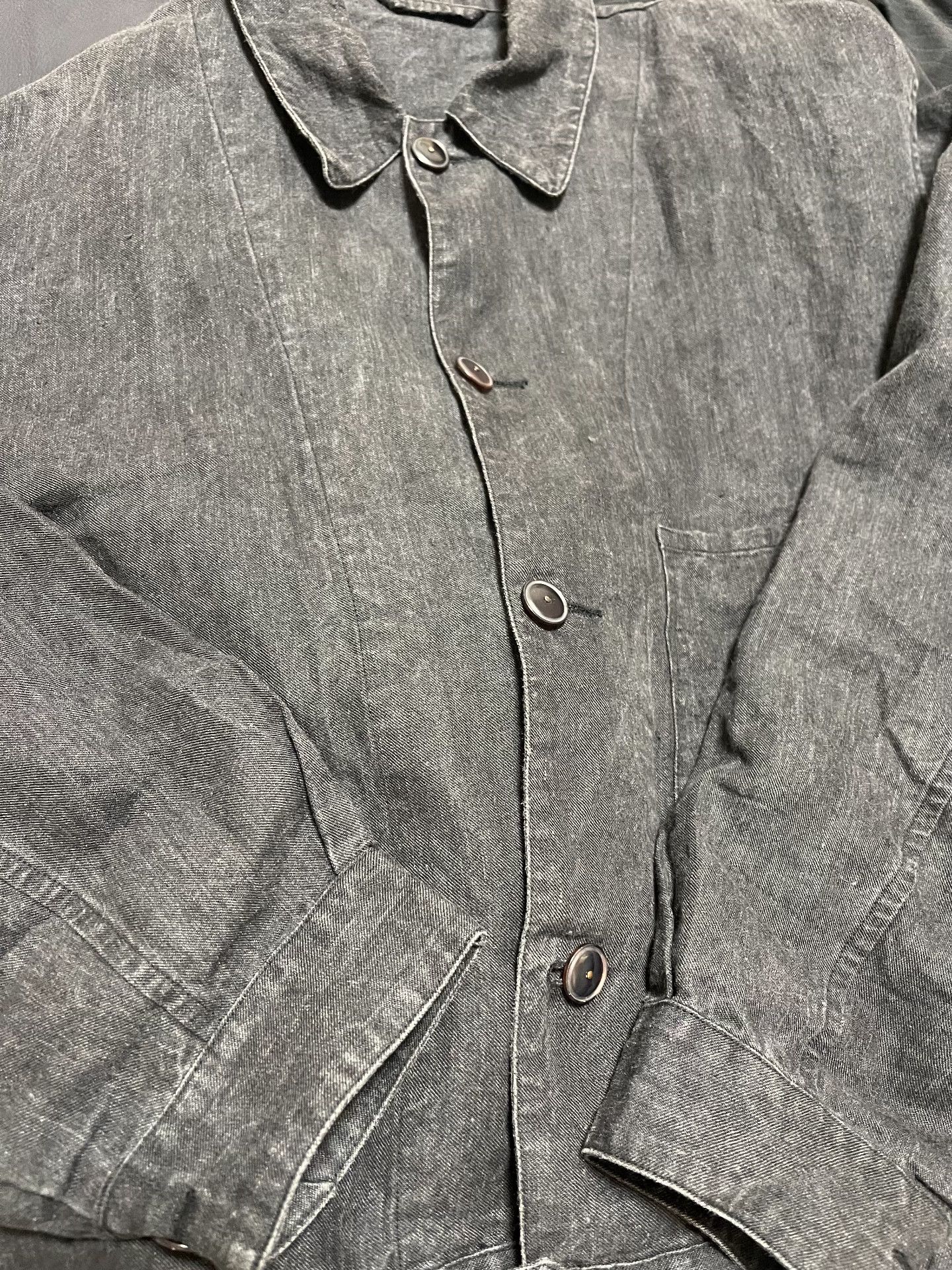 Comoli Comoli Dyed Linen Jacket Size US L / EU 52-54 / 3 - 3 Thumbnail