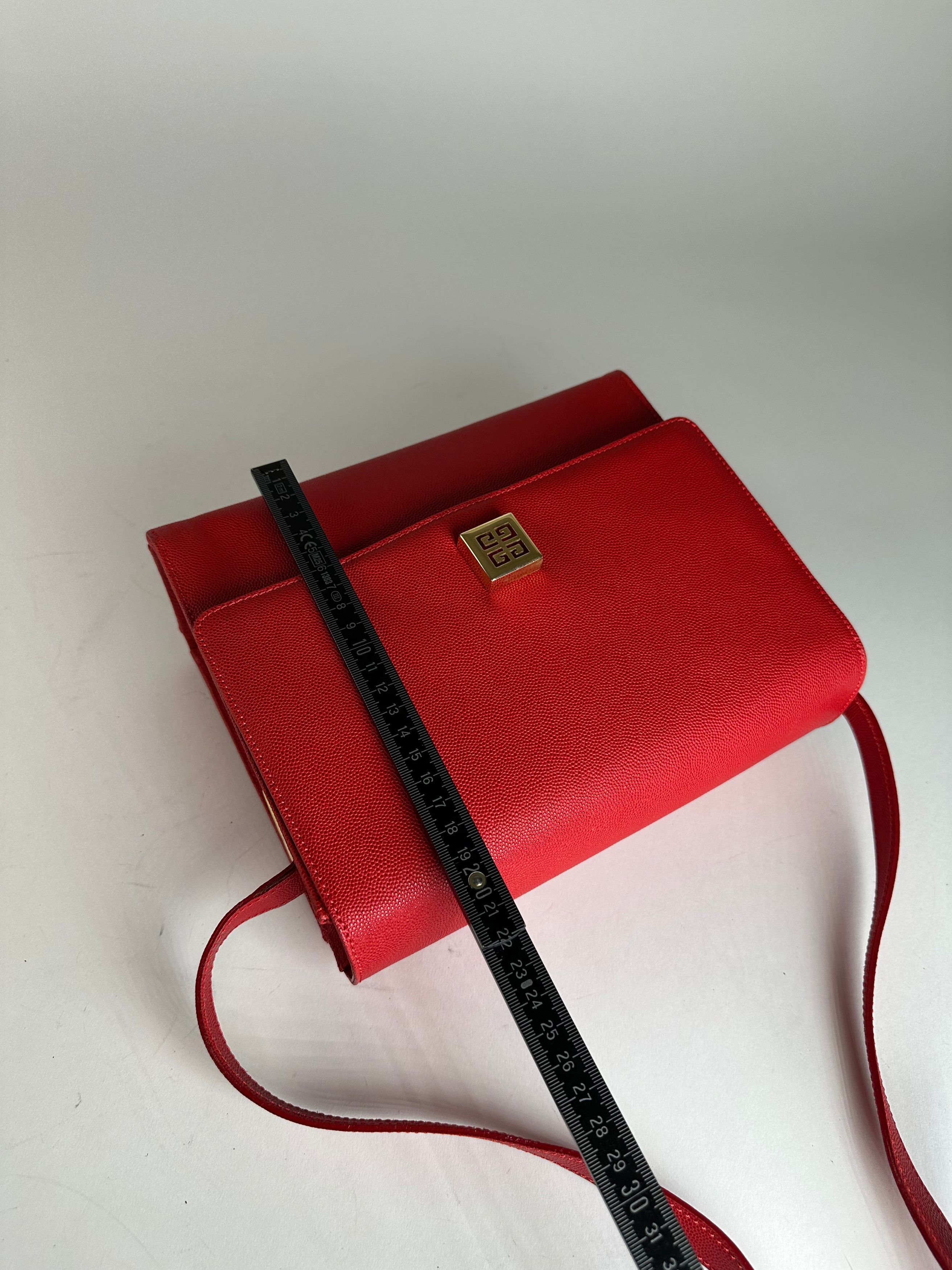 Givenchy Vintage Leather Canvas Multiway Bag Red Size ONE SIZE - 13 Thumbnail