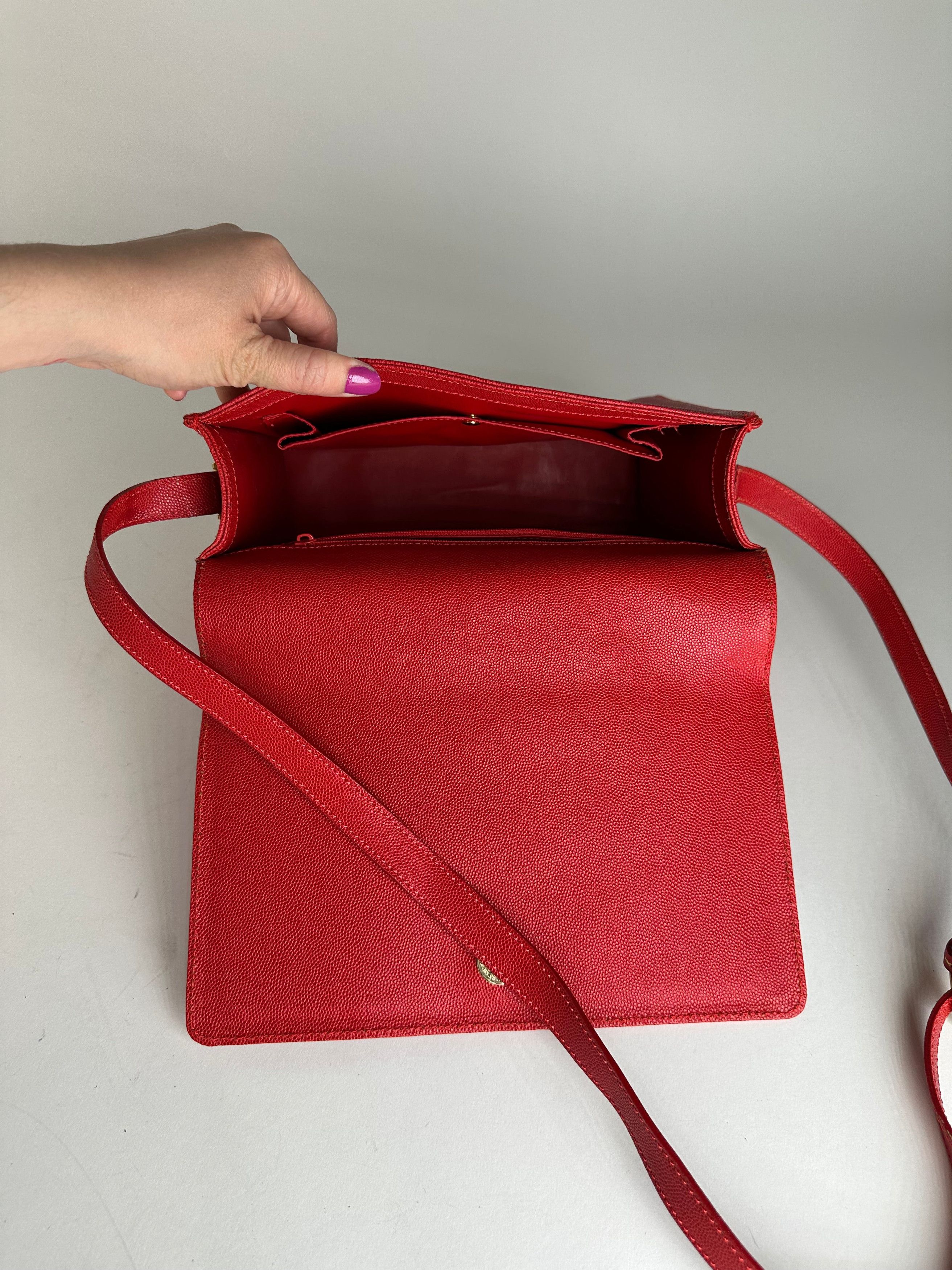 Givenchy Vintage Leather Canvas Multiway Bag Red Size ONE SIZE - 5 Thumbnail