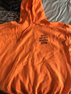 Anti Social Social Club Orange Hoodie | Grailed