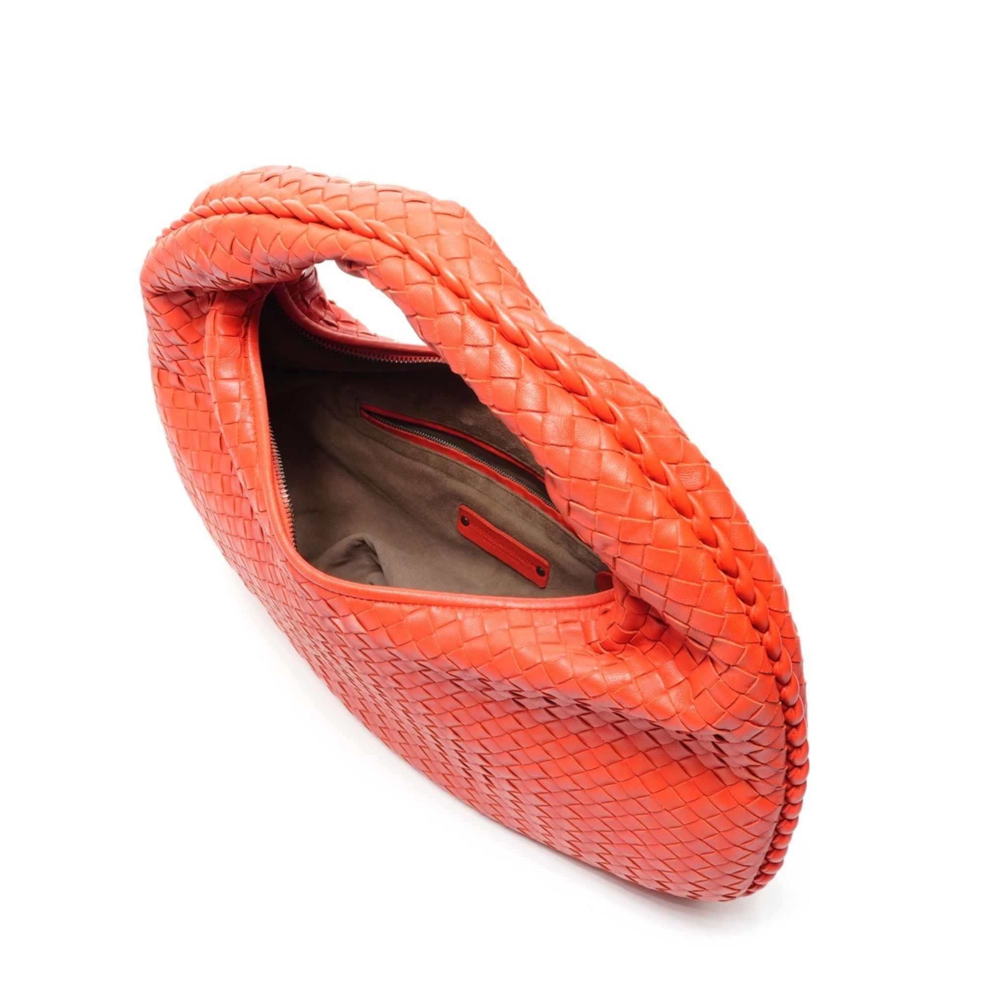 Bottega Veneta Bottega Veneta Intrecciato Hobo Bag Handbag Red Size ONE SIZE - 10 Thumbnail