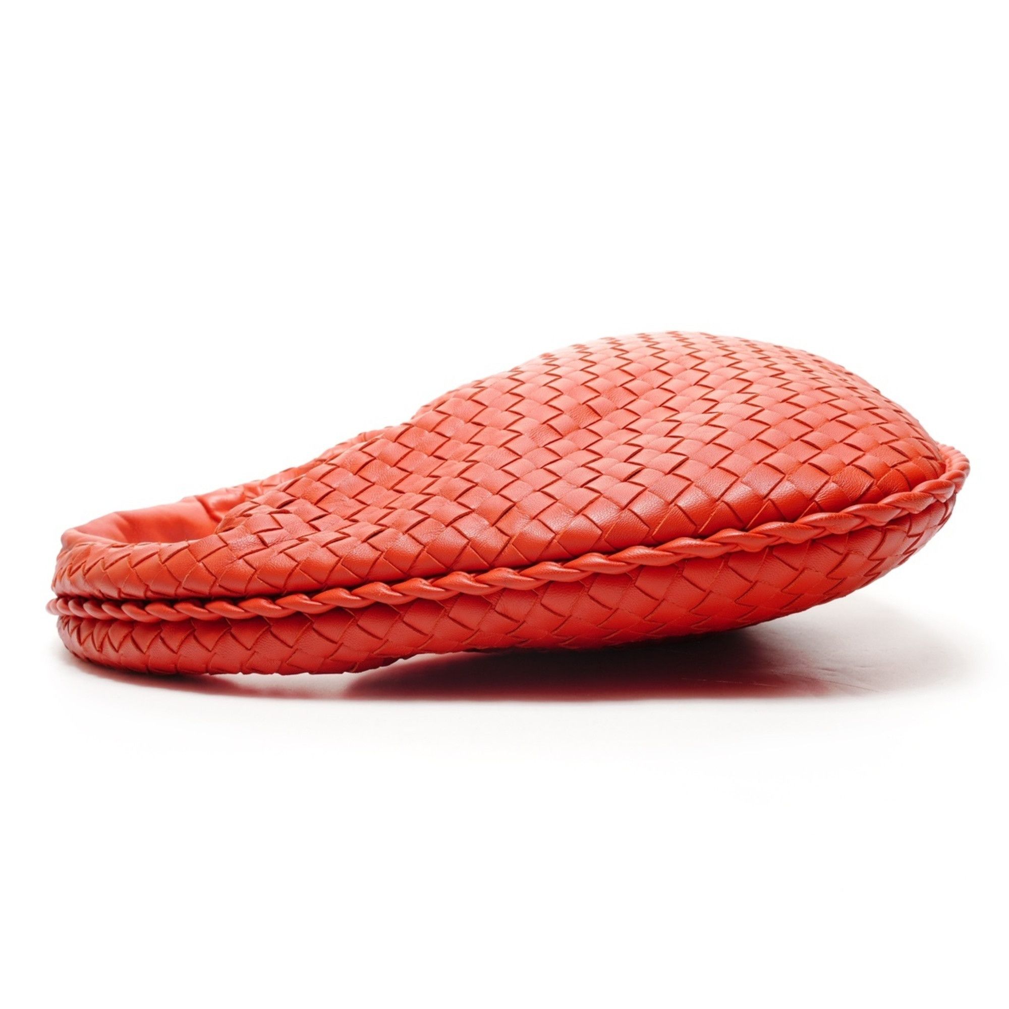 Bottega Veneta Bottega Veneta Intrecciato Hobo Bag Handbag Red Size ONE SIZE - 3 Thumbnail