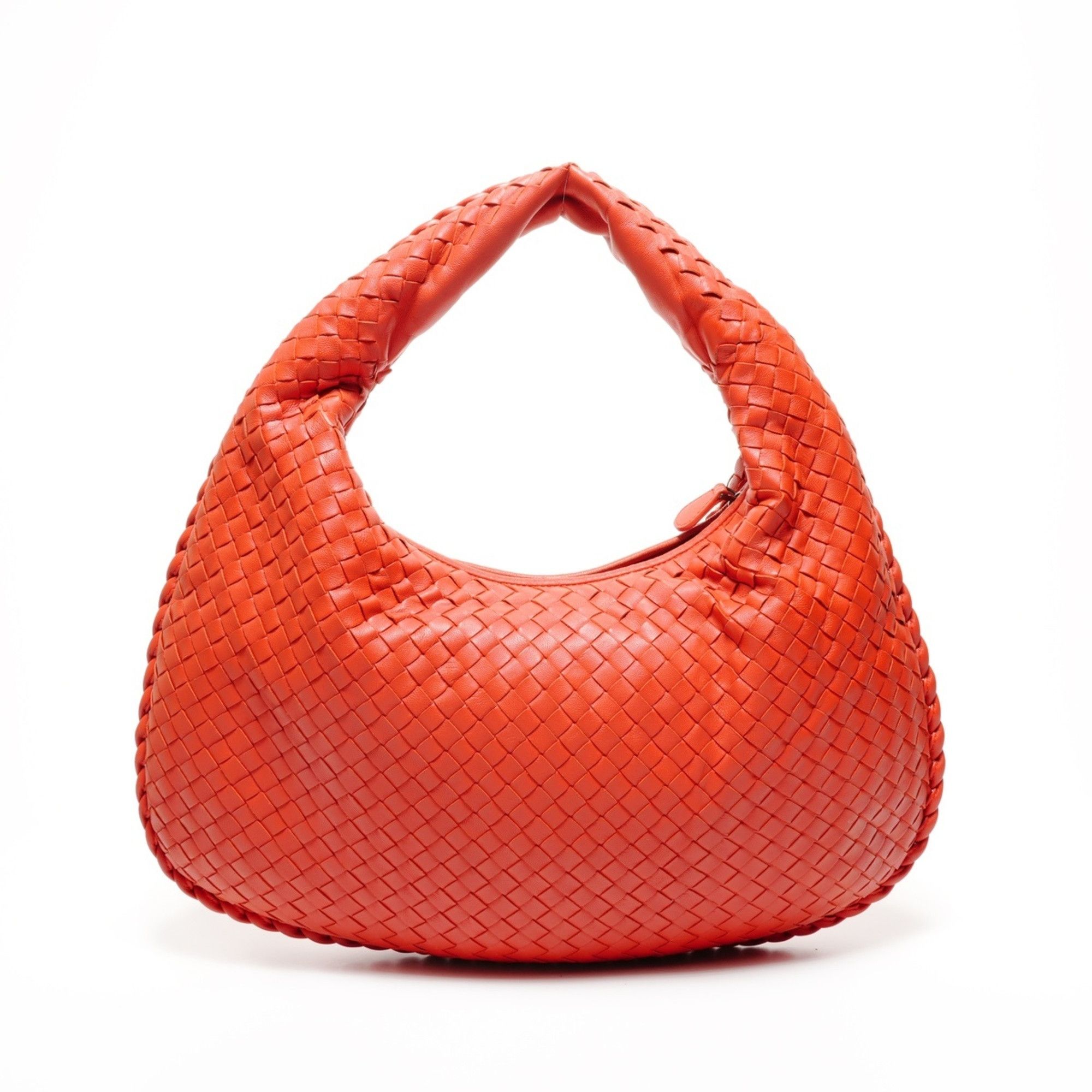 Bottega Veneta Bottega Veneta Intrecciato Hobo Bag Handbag Red Size ONE SIZE - 2 Thumbnail