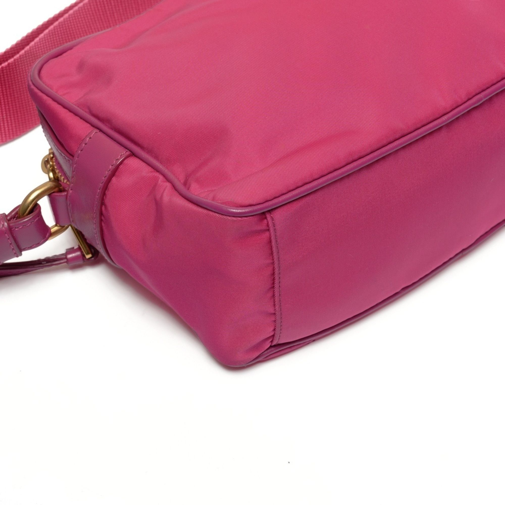 Prada Prada Nylon Camera Shoulder Bag in Pink Size ONE SIZE - 5 Thumbnail
