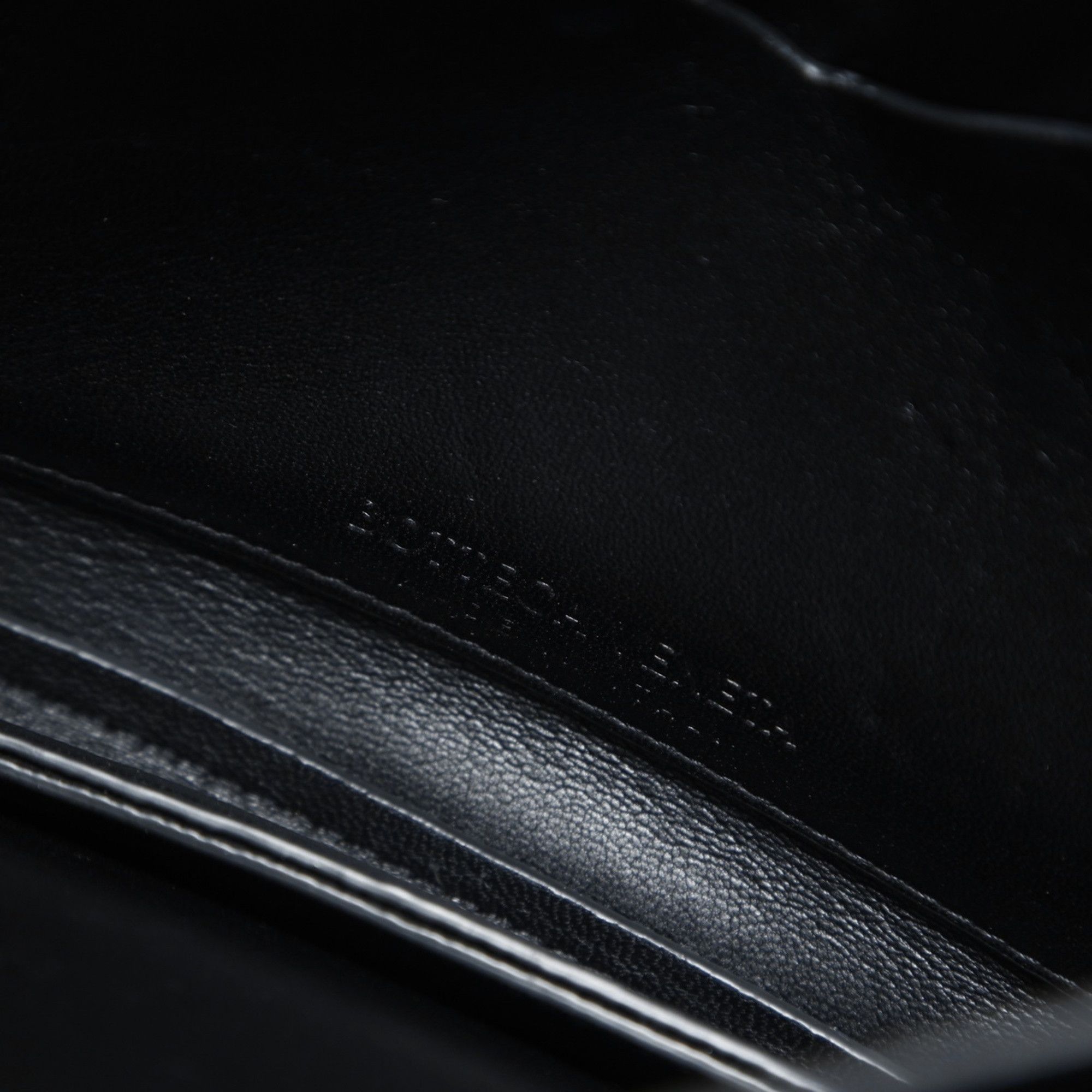 Bottega Veneta Bottega Veneta Leather Mount Envelope Chain Shoulder Bag in Black Size ONE SIZE - 3 Thumbnail