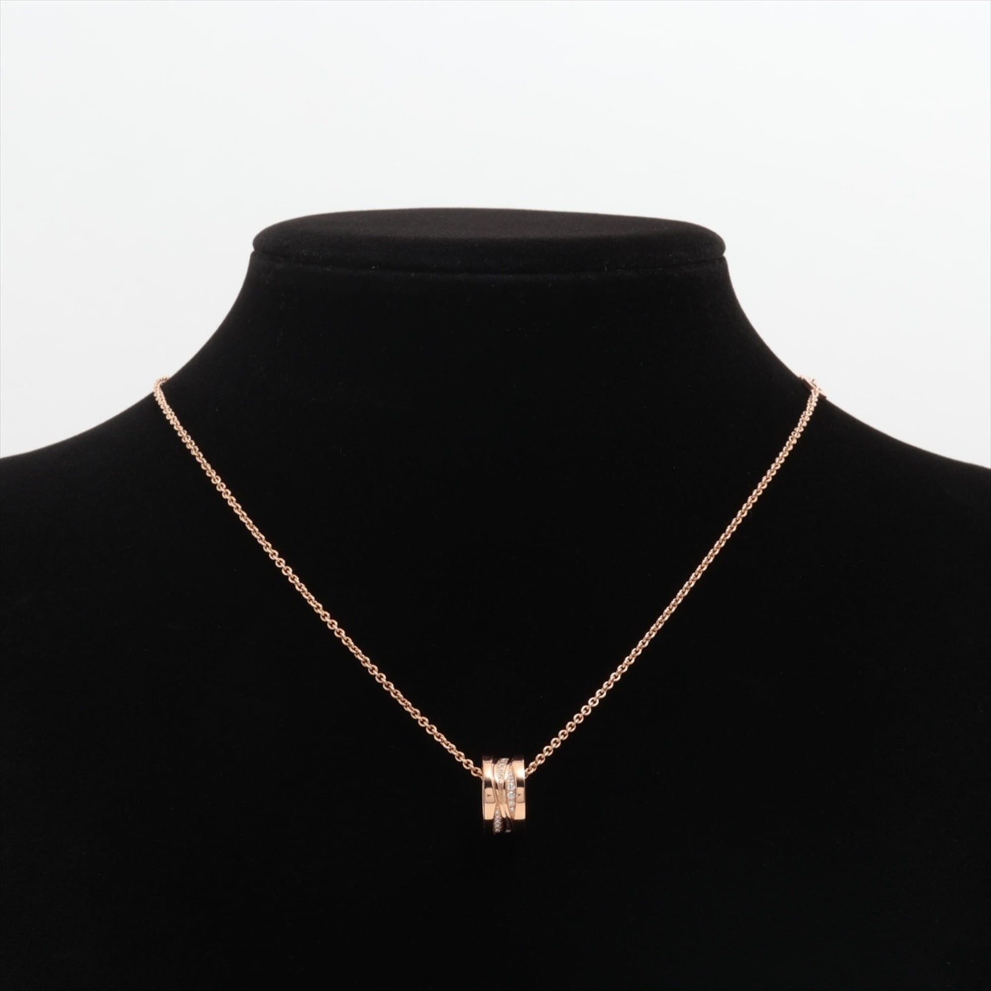 Bvlgari BVLGARI B.zero1 Design Legend Diamond Necklace 750 (PG) Gold Size ONE SIZE - 6 Thumbnail
