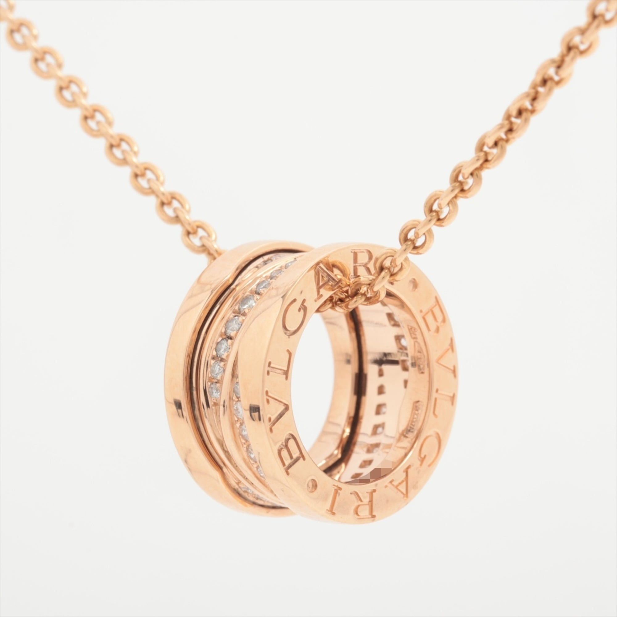 Bvlgari BVLGARI B.zero1 Design Legend Diamond Necklace 750 (PG) Gold Size ONE SIZE - 3 Thumbnail