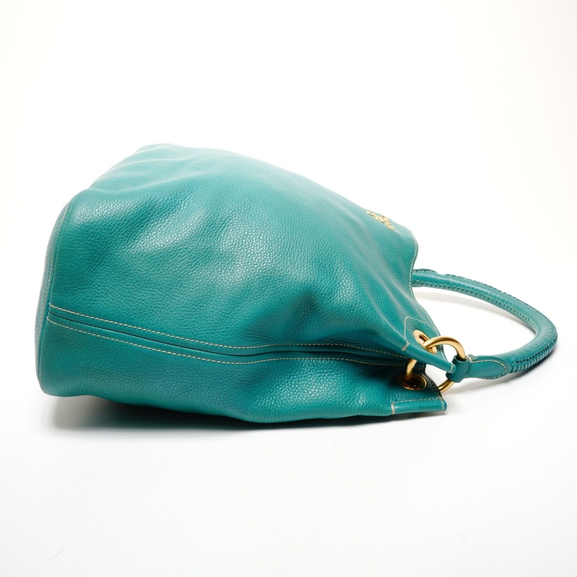 Prada Prada One-Shoulder Tote Bag Shoulder Green Size ONE SIZE - 4 Thumbnail