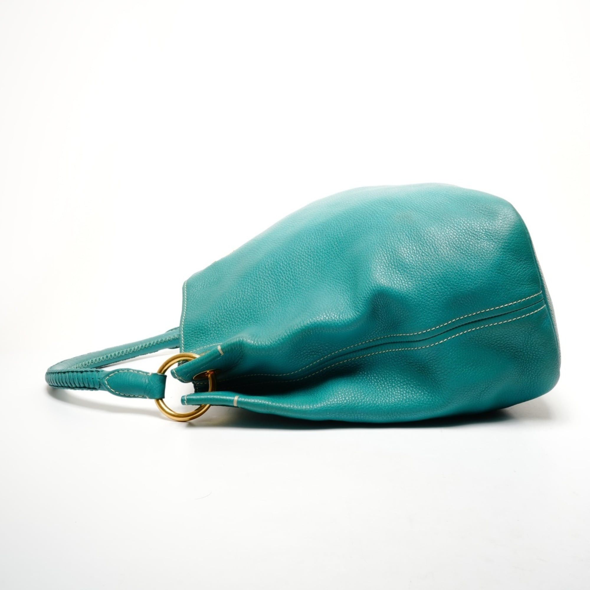 Prada Prada One-Shoulder Tote Bag Shoulder Green Size ONE SIZE - 3 Thumbnail