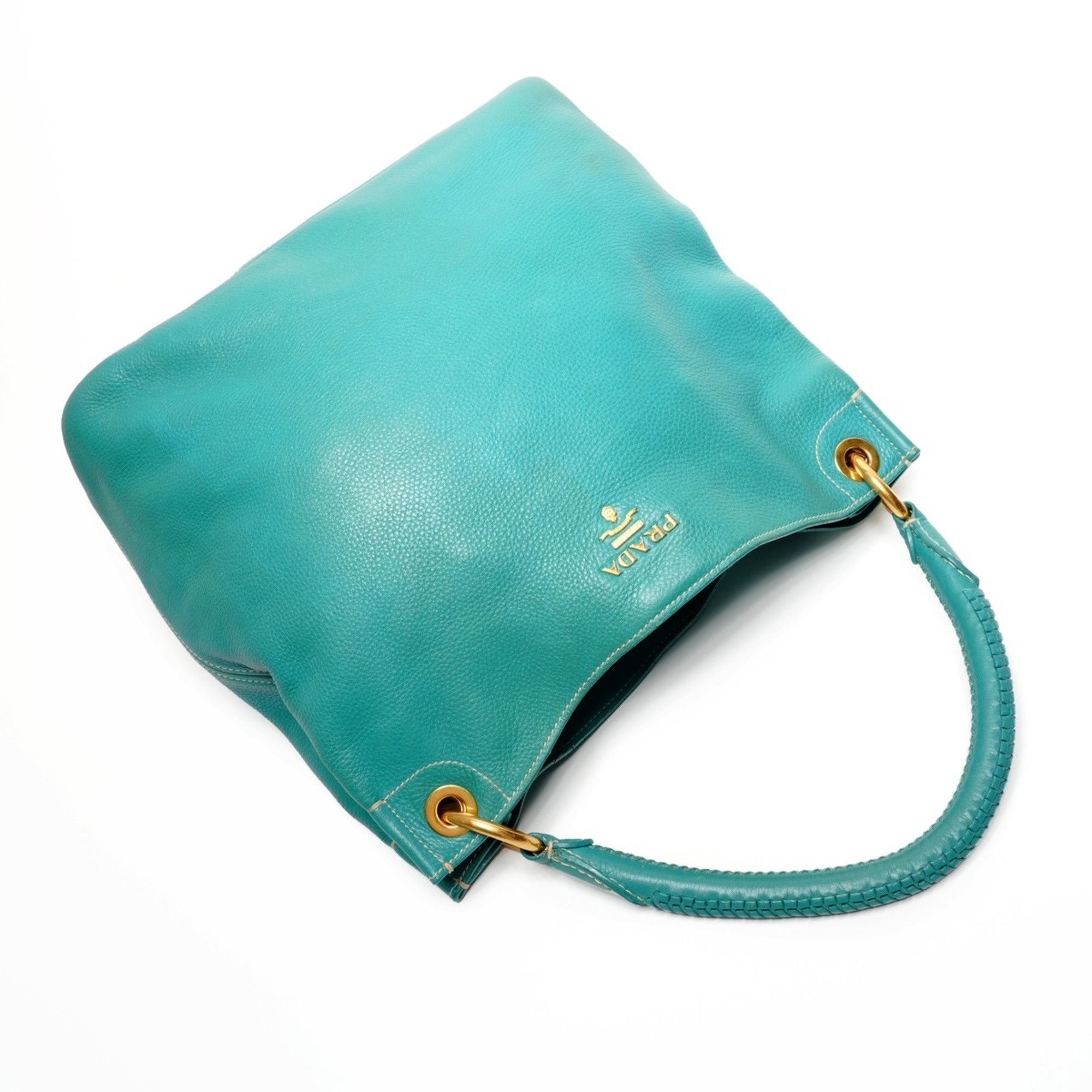 Prada Prada One-Shoulder Tote Bag Shoulder Green Size ONE SIZE - 8 Thumbnail