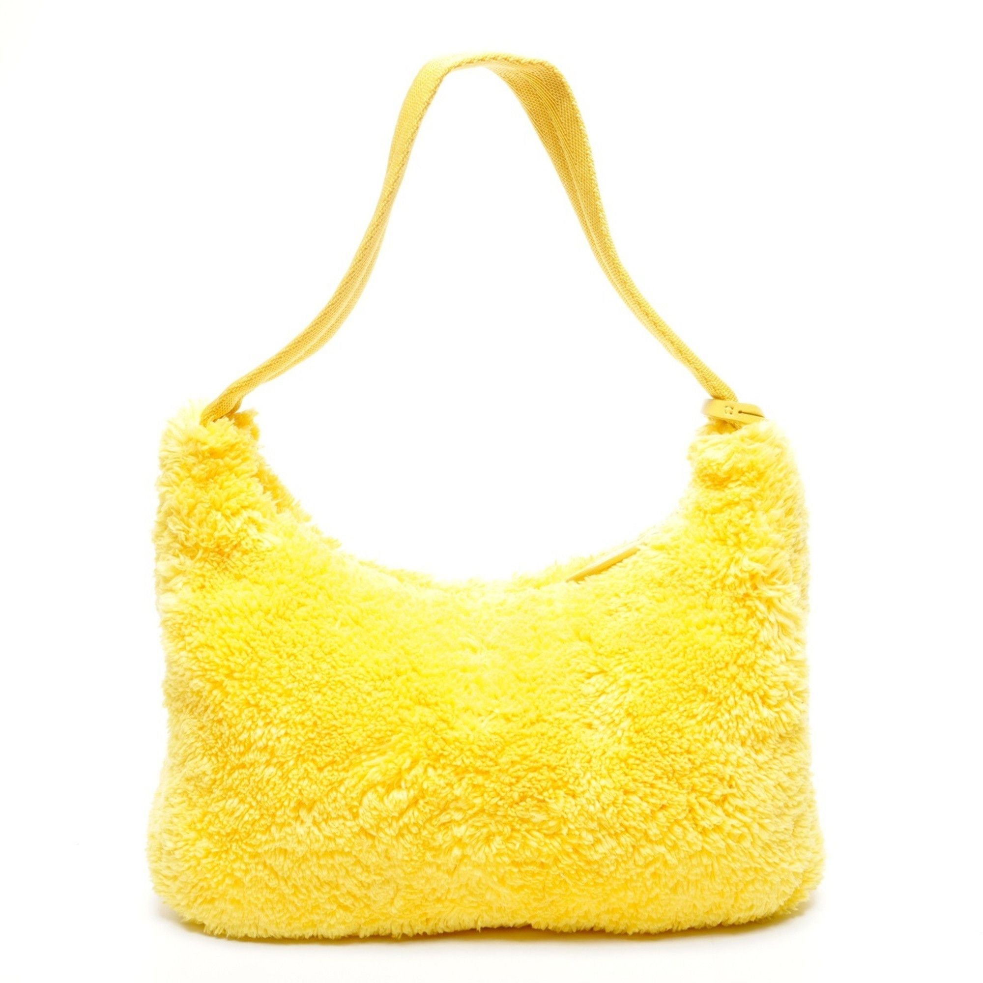 Prada Prada Terry Re-Edition 2000 Spugna Hobo Shoulder Bag in Yellow Size ONE SIZE - 2 Thumbnail