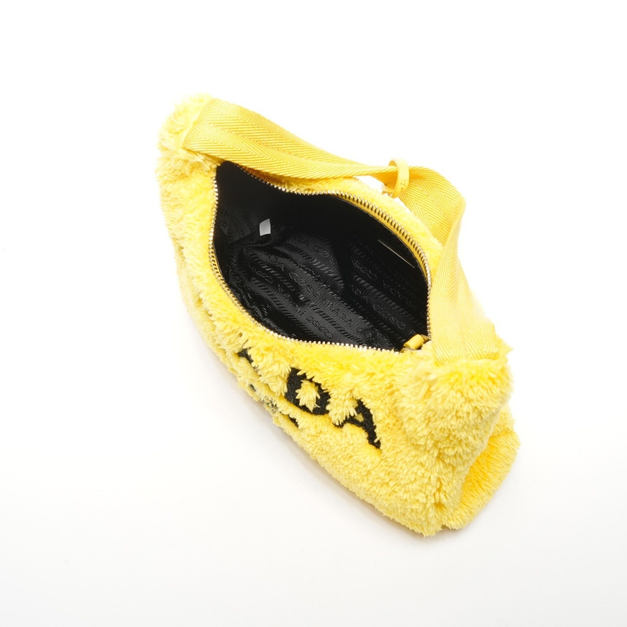 Prada Prada Terry Re-Edition 2000 Spugna Hobo Shoulder Bag in Yellow Size ONE SIZE - 11 Thumbnail