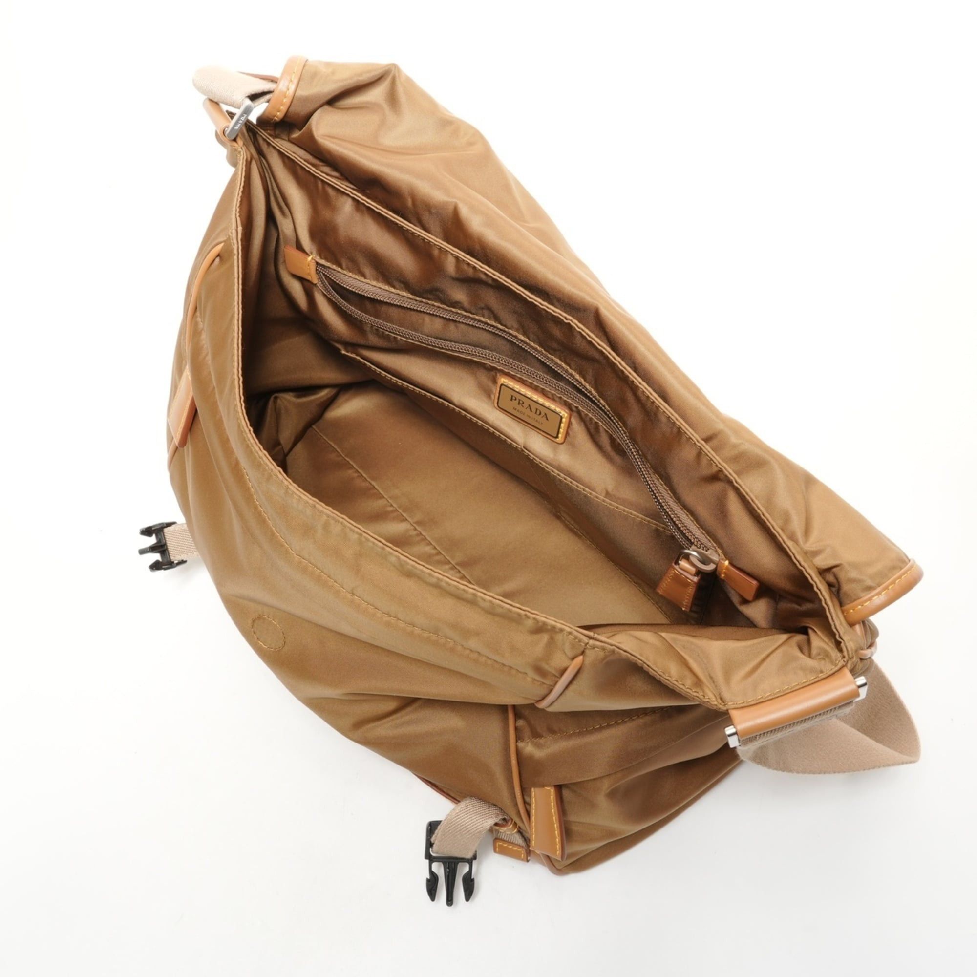 Prada Prada Re-Nylon Shoulder Bag, Beige, 2VD052 Size ONE SIZE - 10 Thumbnail