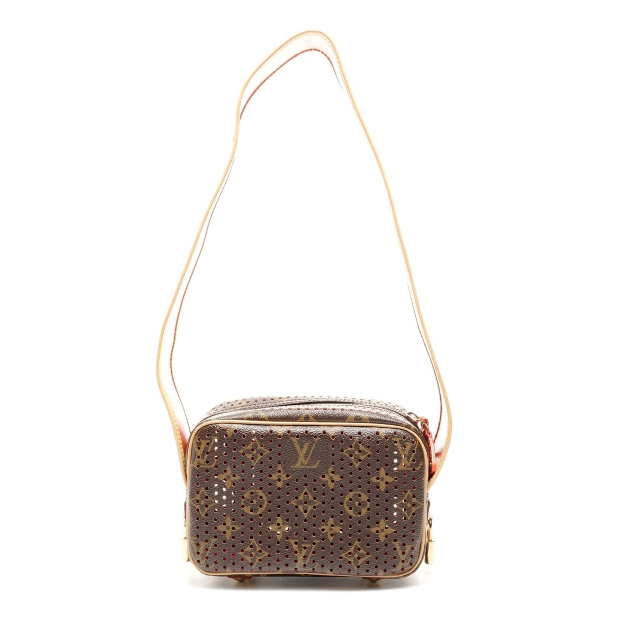 Louis Vuitton Louis Vuitton 2006 Monogram Perforated Mini Trocadero Shoulder Bag, Brown Size ONE SIZE - 3 Thumbnail