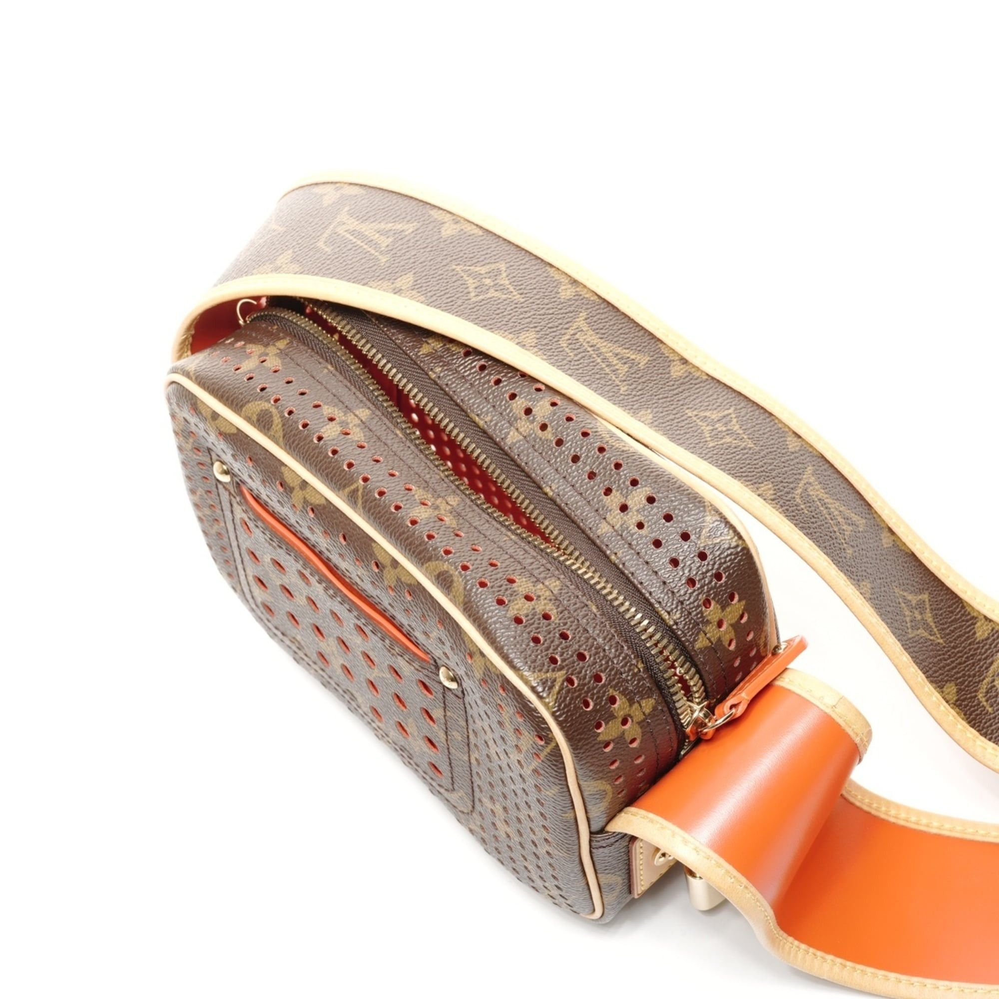 Louis Vuitton Louis Vuitton 2006 Monogram Perforated Mini Trocadero Shoulder Bag, Brown Size ONE SIZE - 11 Thumbnail