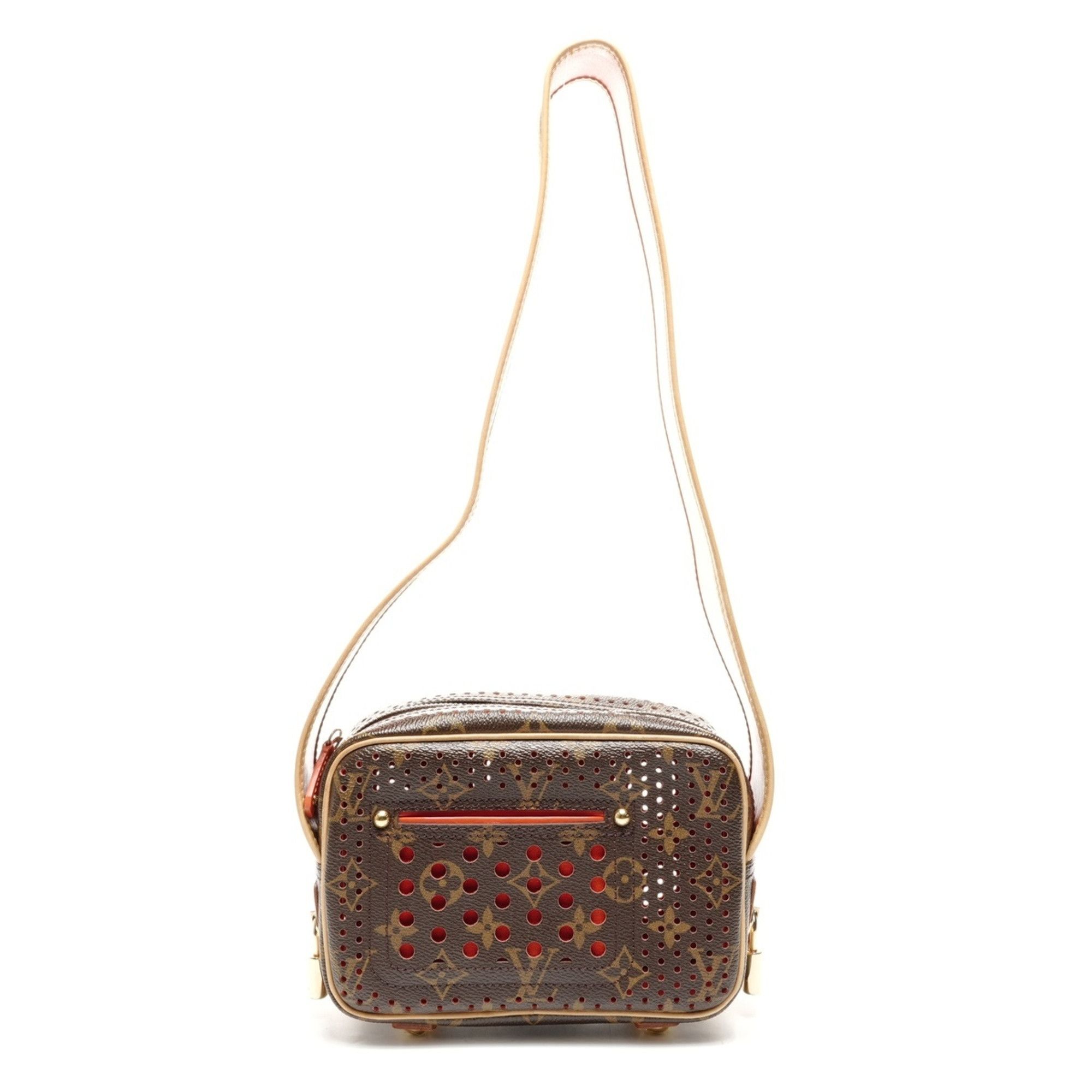 Louis Vuitton Louis Vuitton 2006 Monogram Perforated Mini Trocadero Shoulder Bag, Brown Size ONE SIZE - 2 Thumbnail