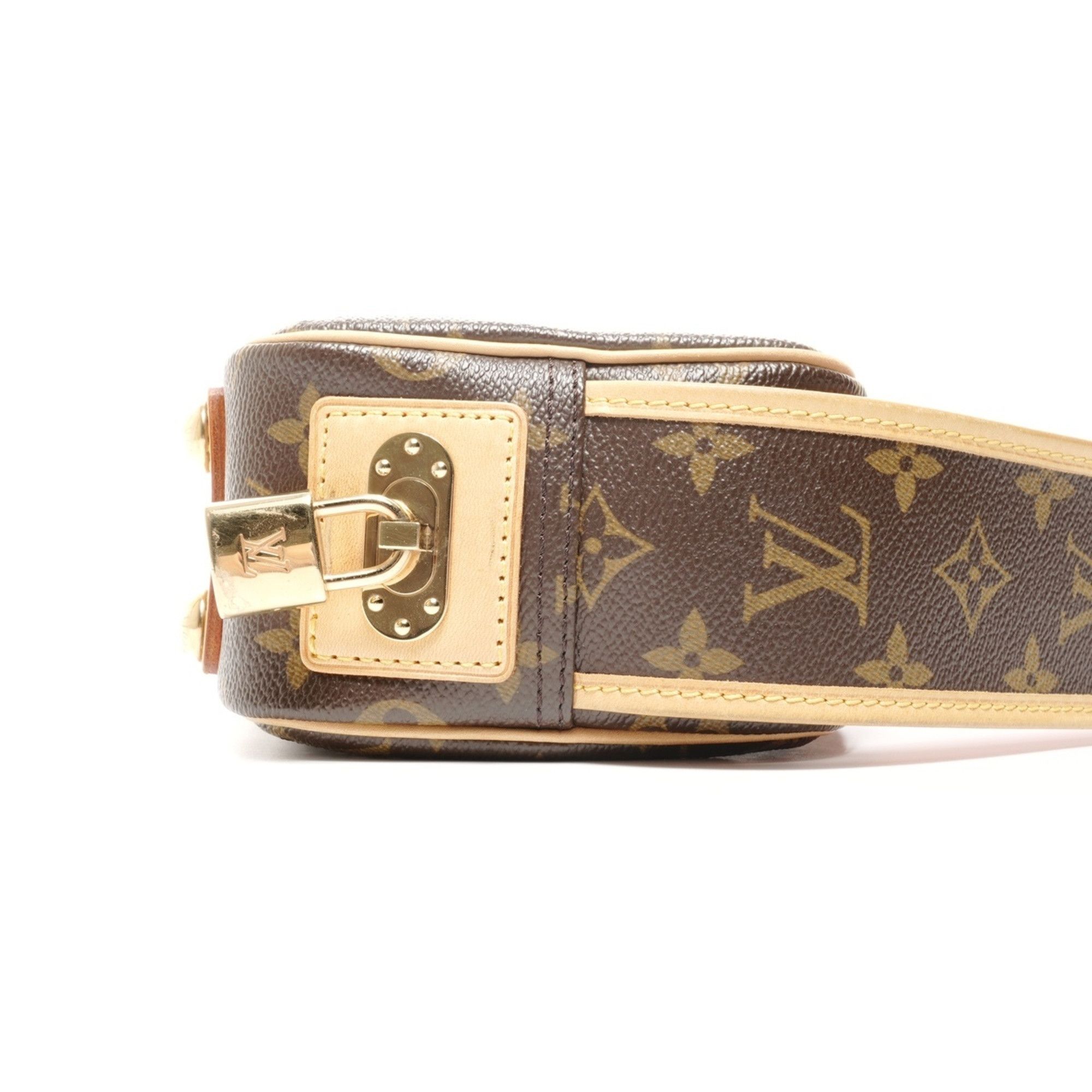 Louis Vuitton Louis Vuitton 2006 Monogram Perforated Mini Trocadero Shoulder Bag, Brown Size ONE SIZE - 5 Thumbnail