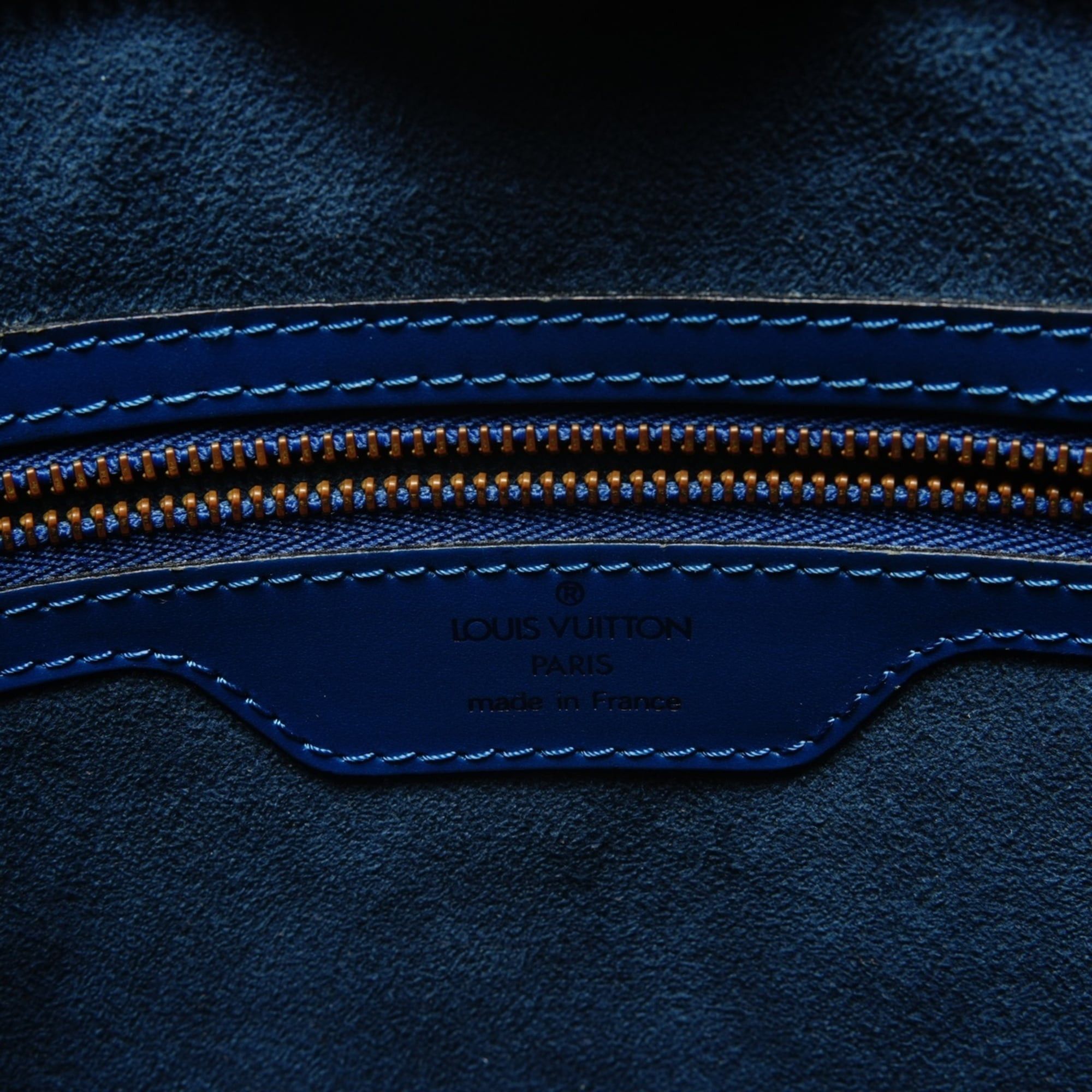 Louis Vuitton Louis Vuitton 1995 Epi Saint-Jacques Shopping Shoulder Bag, Blue Size ONE SIZE - 9 Thumbnail