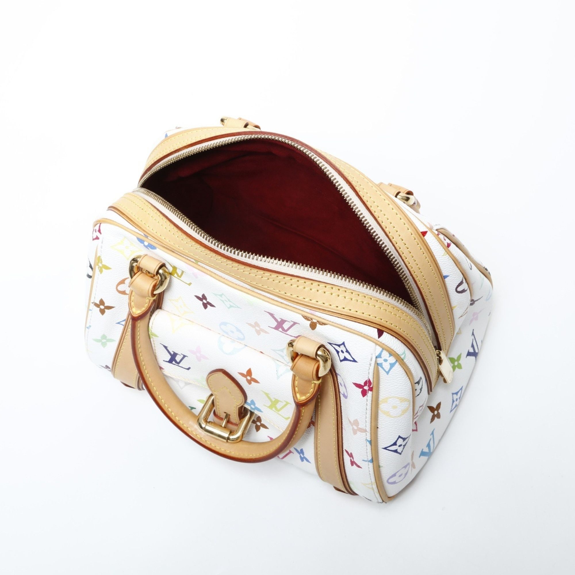 Louis Vuitton Louis Vuitton 2007 Monogram Multicolore Priscilla Handbag in White Size ONE SIZE - 4 Thumbnail