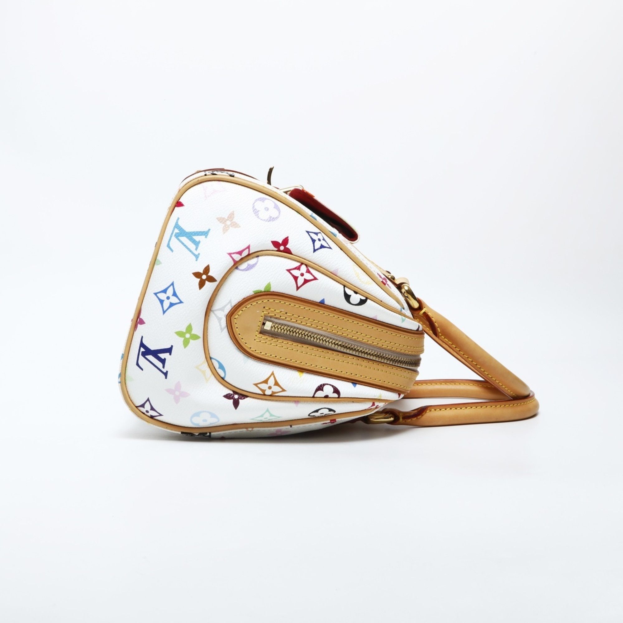 Louis Vuitton Louis Vuitton 2007 Monogram Multicolore Priscilla Handbag in White Size ONE SIZE - 8 Thumbnail