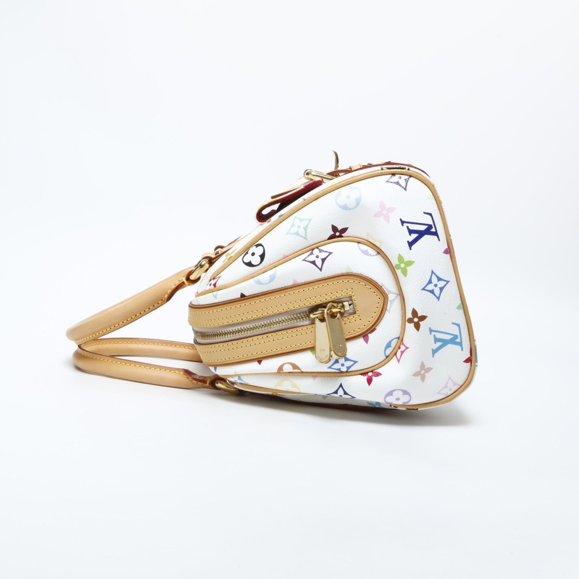 Louis Vuitton Louis Vuitton 2007 Monogram Multicolore Priscilla Handbag in White Size ONE SIZE - 7 Thumbnail
