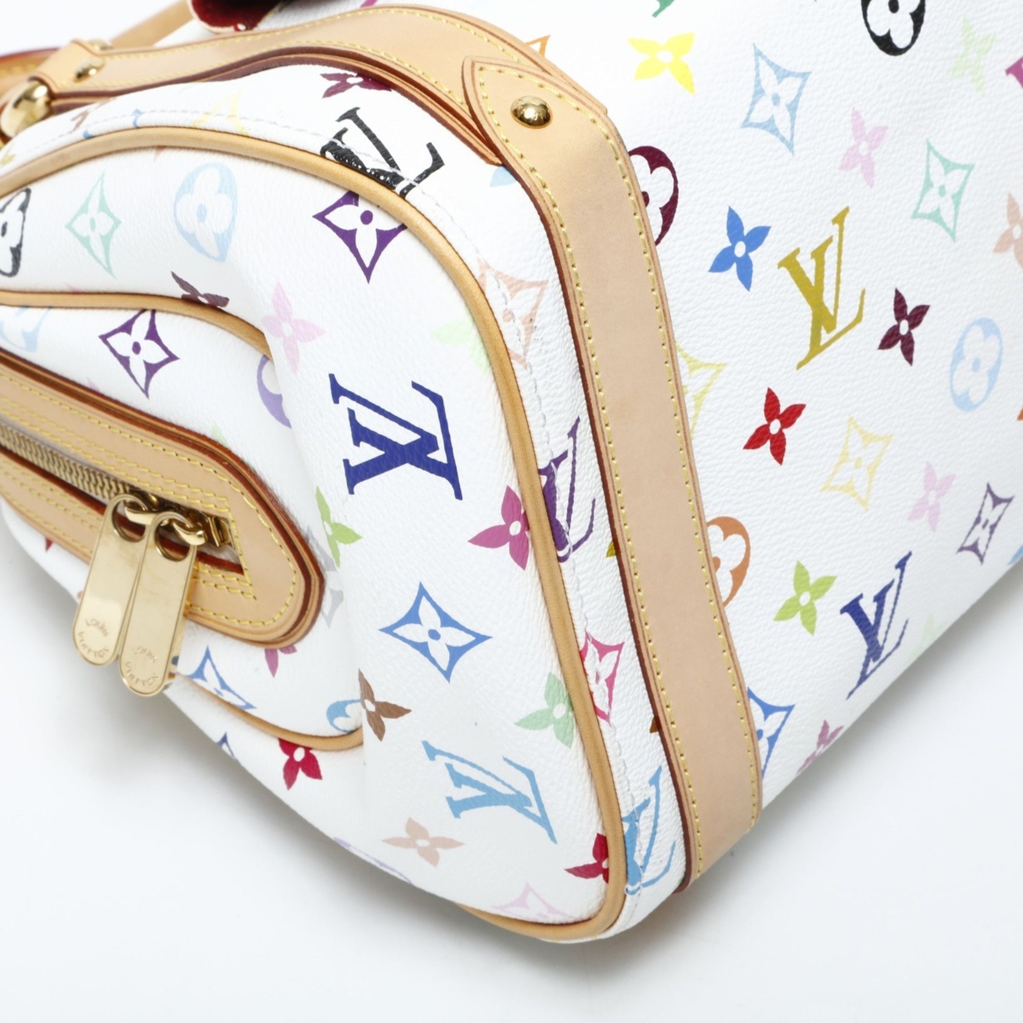 Louis Vuitton Louis Vuitton 2007 Monogram Multicolore Priscilla Handbag in White Size ONE SIZE - 9 Thumbnail