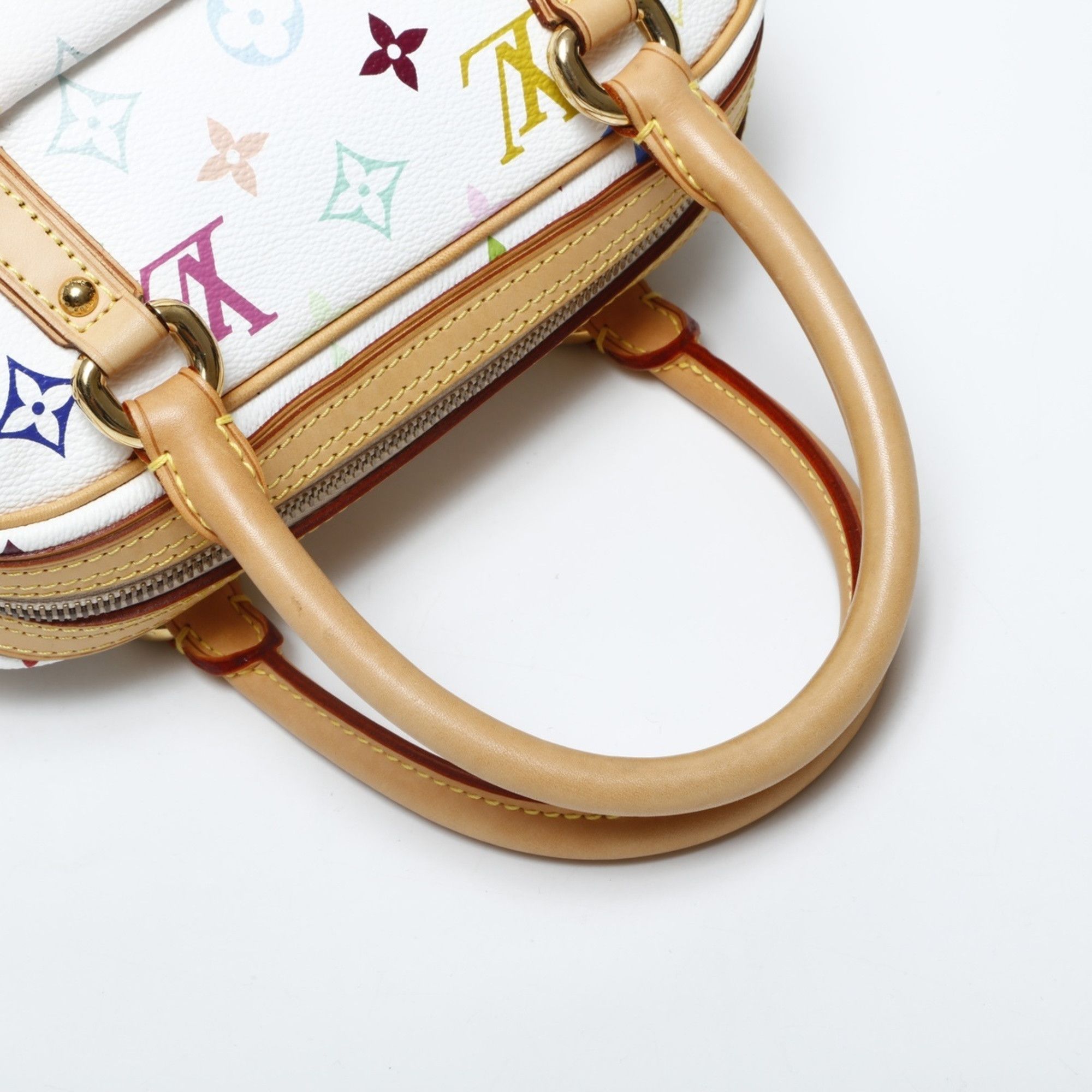 Louis Vuitton Louis Vuitton 2007 Monogram Multicolore Priscilla Handbag in White Size ONE SIZE - 5 Thumbnail