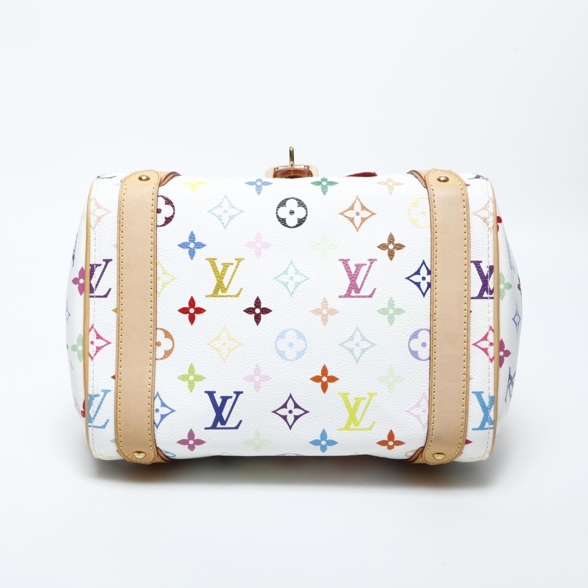 Louis Vuitton Louis Vuitton 2007 Monogram Multicolore Priscilla Handbag in White Size ONE SIZE - 11 Thumbnail