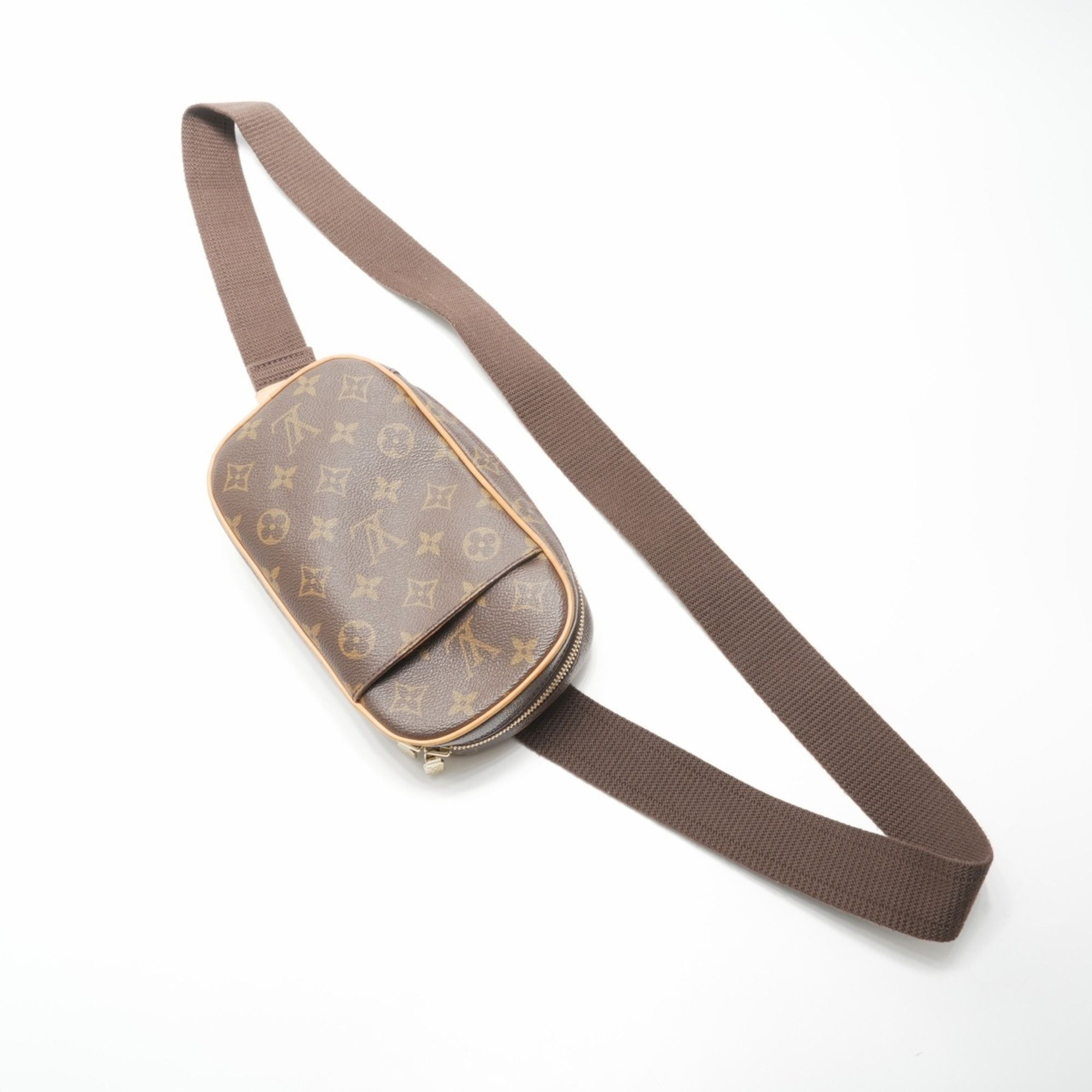 Louis Vuitton Louis Vuitton Monogram Pochette Ganju Shoulder Bag, Brown, 2000 Size ONE SIZE - 9 Thumbnail