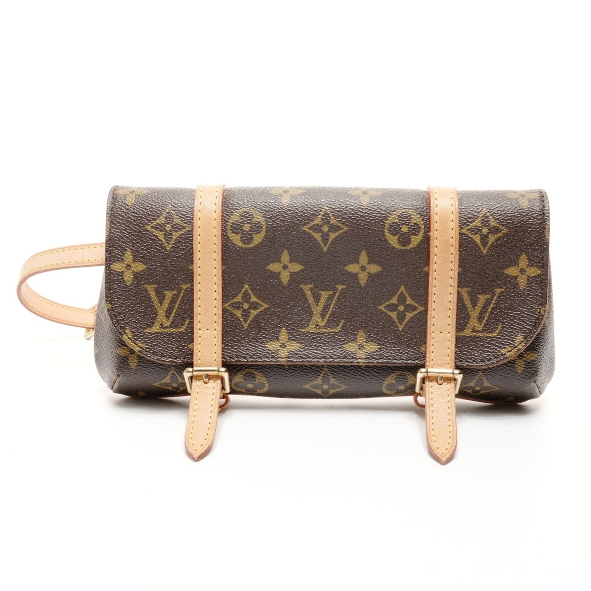 Louis Vuitton Louis Vuitton 2005 Monogram Pochette Marel Shoulder Bag, Brown Size ONE SIZE - 2 Thumbnail