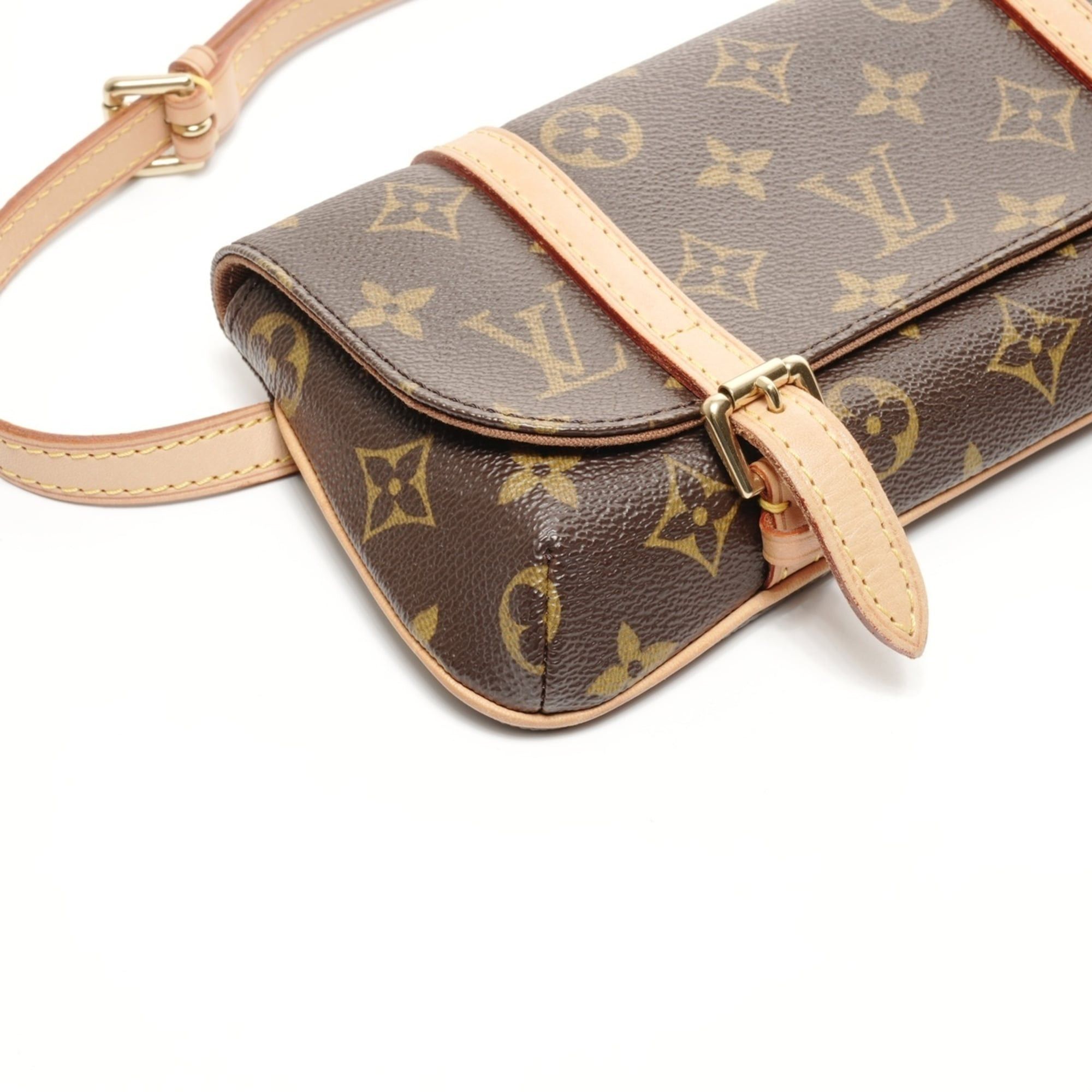 Louis Vuitton Louis Vuitton 2005 Monogram Pochette Marel Shoulder Bag, Brown Size ONE SIZE - 6 Thumbnail
